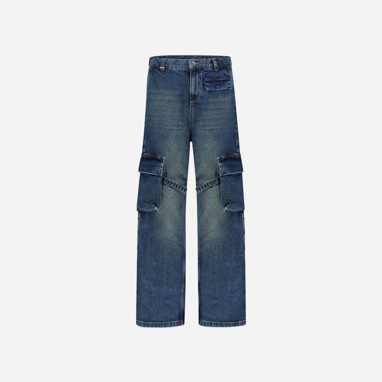 Phone Pocket Cargo Pants | Dark Indigo