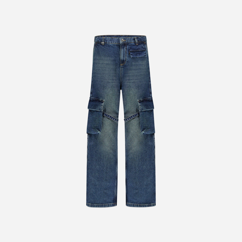 Phone Pocket Cargo Pants | Dark Indigo