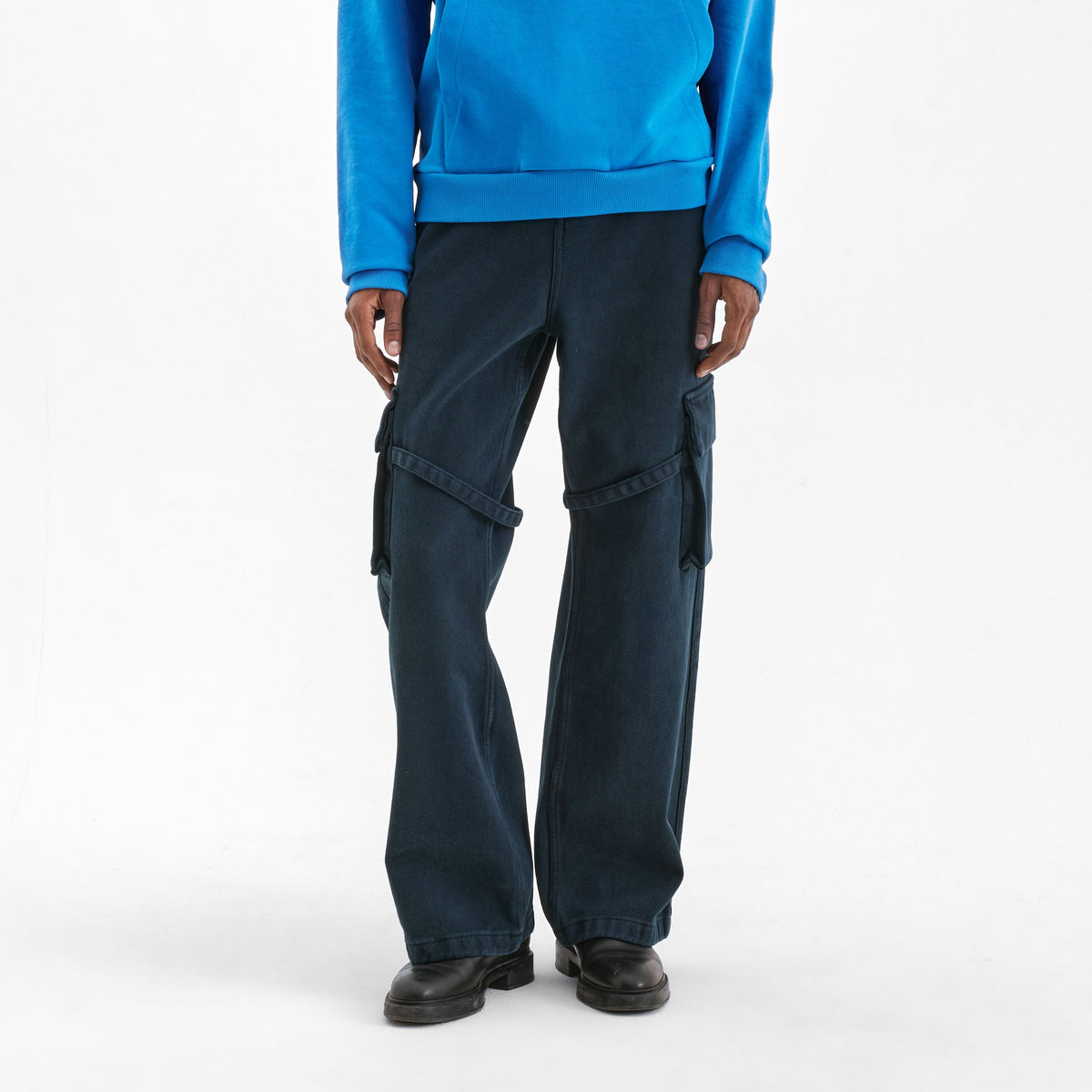 Phone Pocket Cargo Pants | Night Blue