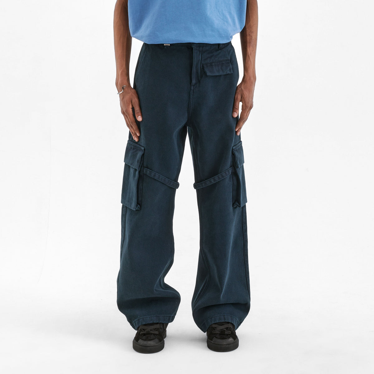 Phone Pocket Cargo Pants | Night Blue