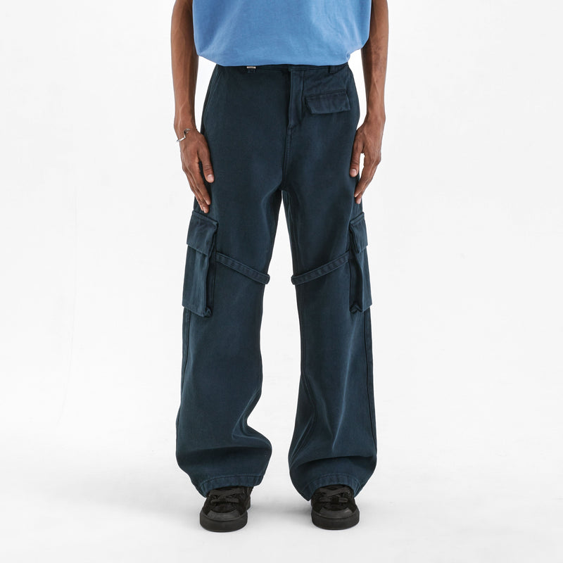 Phone Pocket Cargo Pants | Night Blue