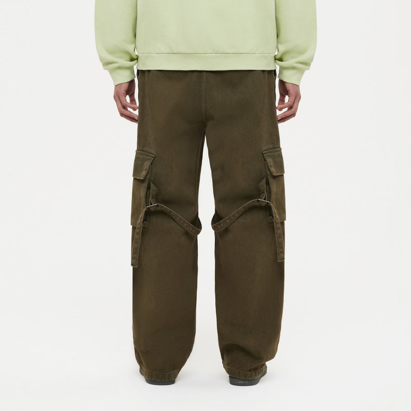 Phone Pocket Cargo Trousers | Army Green