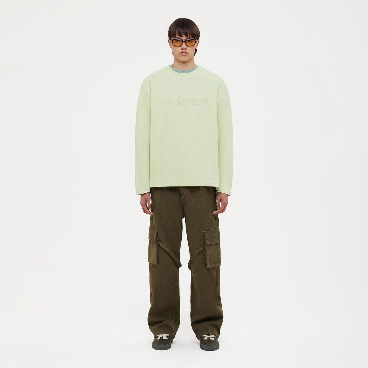 Phone Pocket Cargo Trousers | Army Green