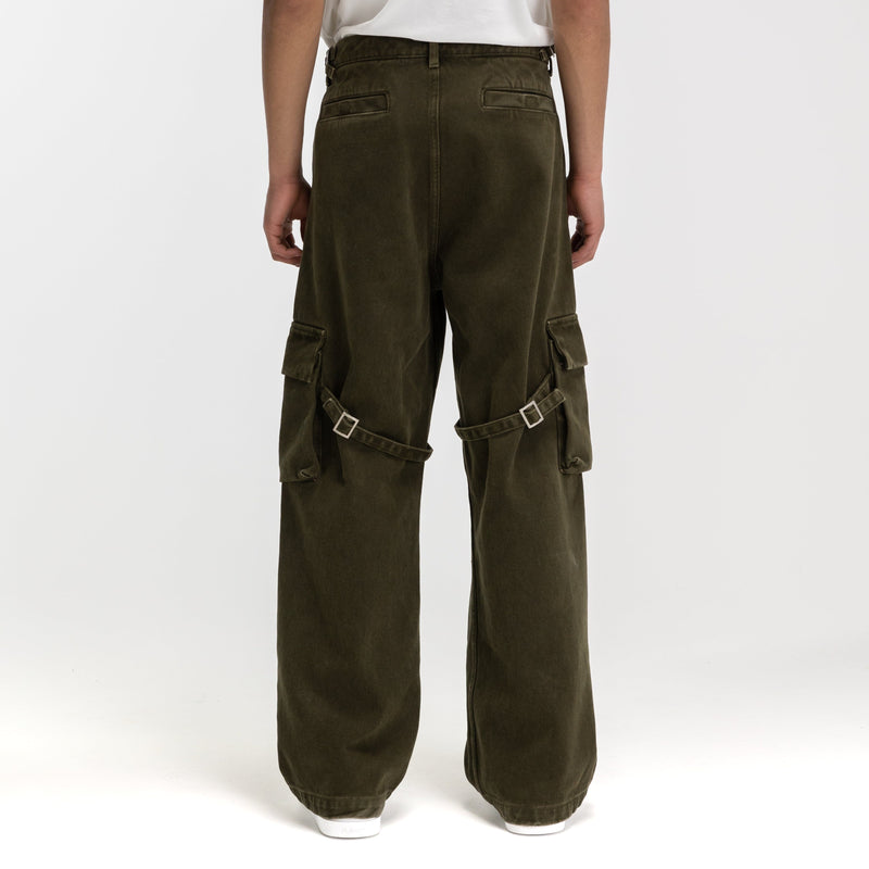 Phone Pocket Cargo Trousers | Green