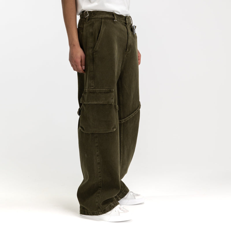 Phone Pocket Cargo Trousers | Green