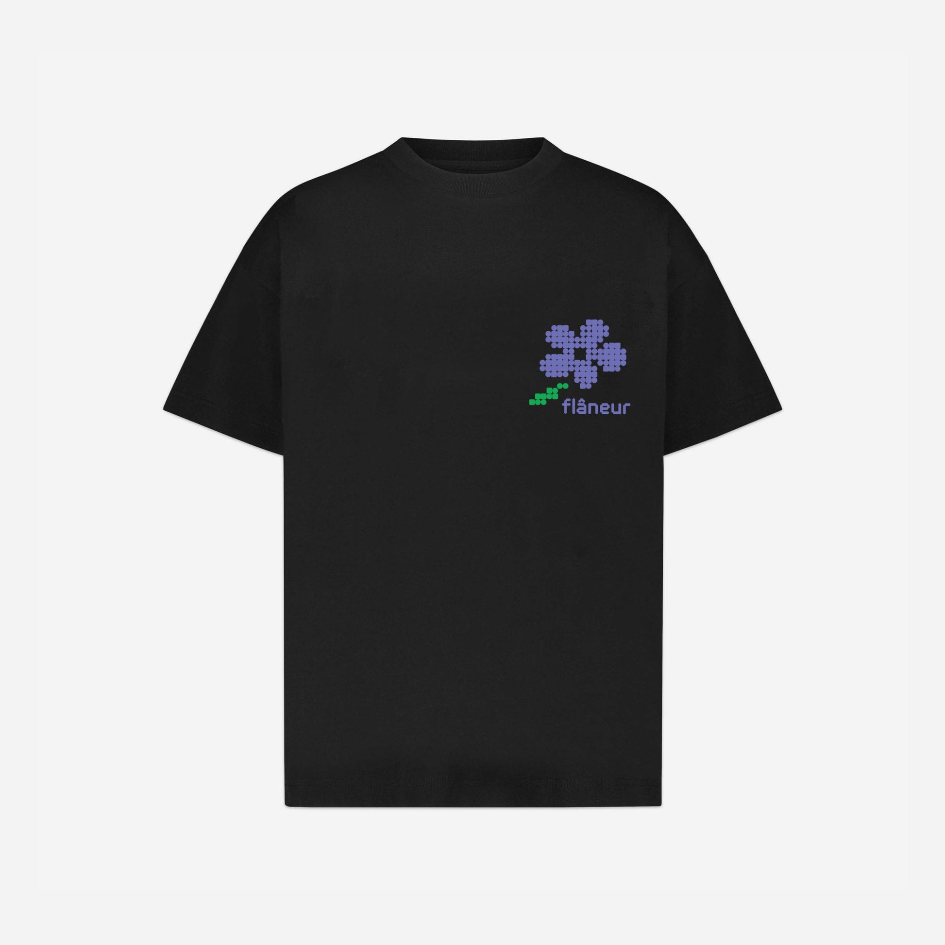 Pixel Flower T-Shirt | Black