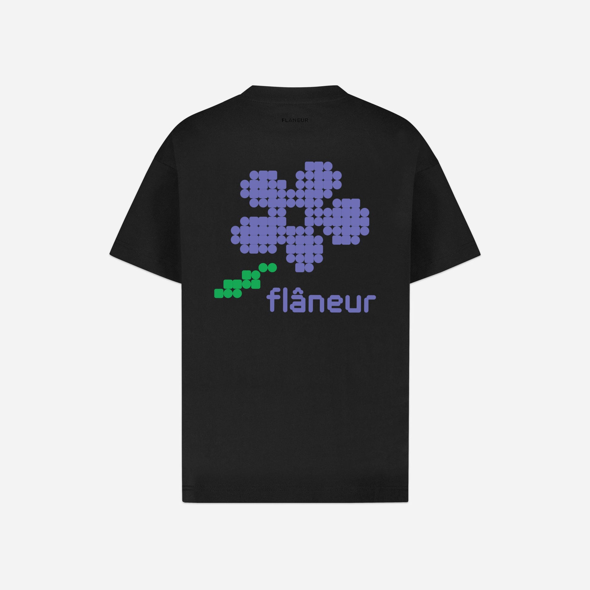 Pixel Flower T-Shirt | Black