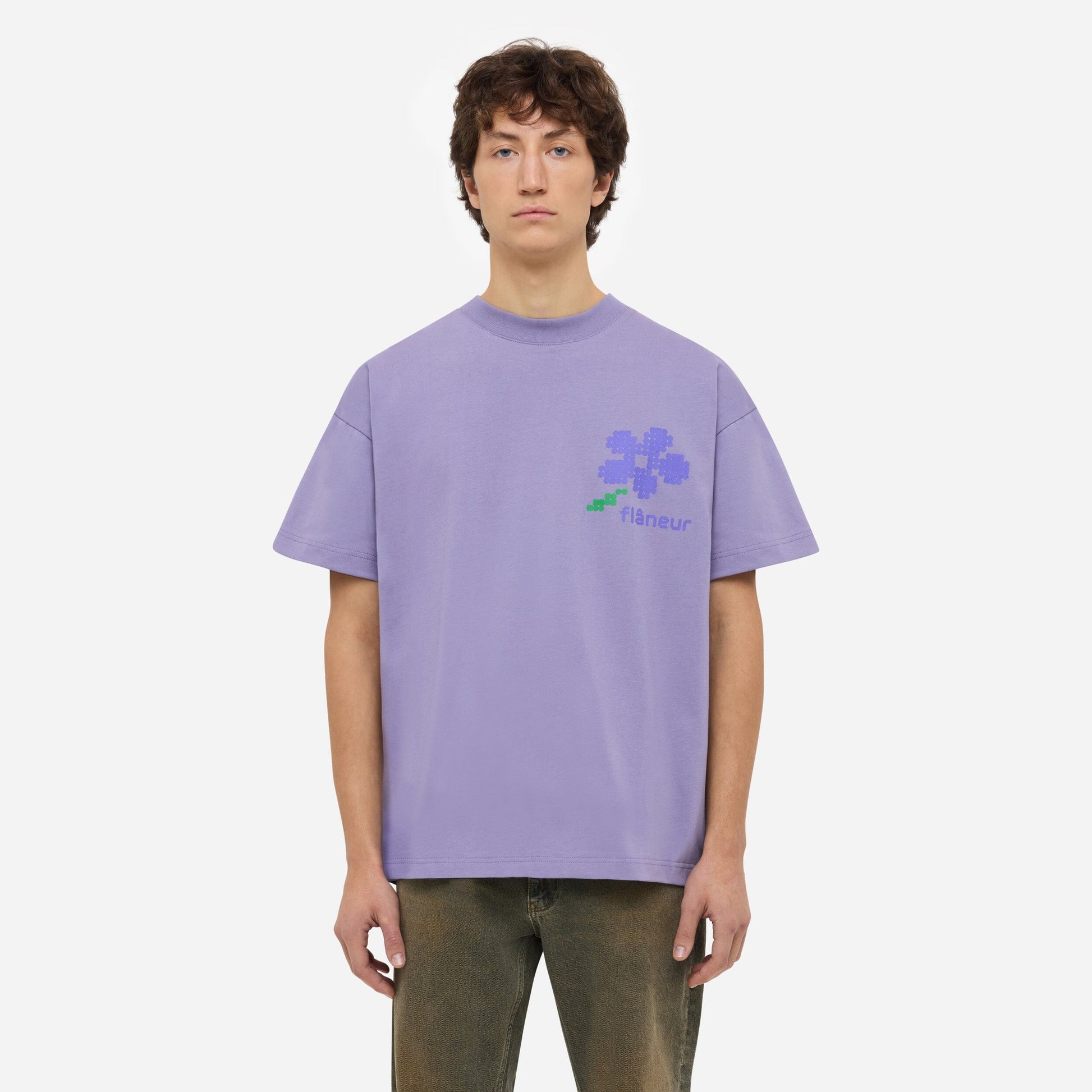 Pixel Flower T-Shirt | Purple