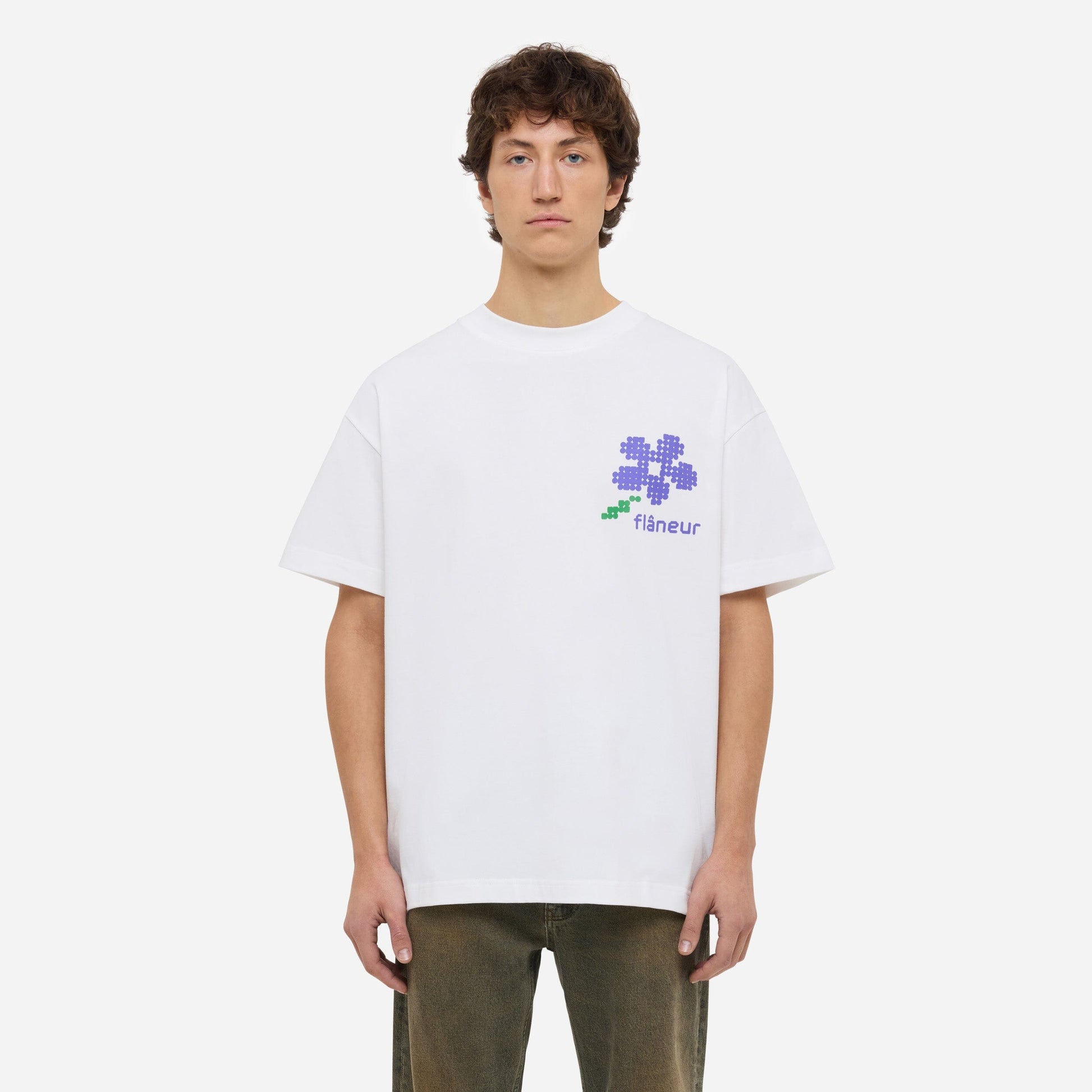Pixel Flower T-Shirt | White