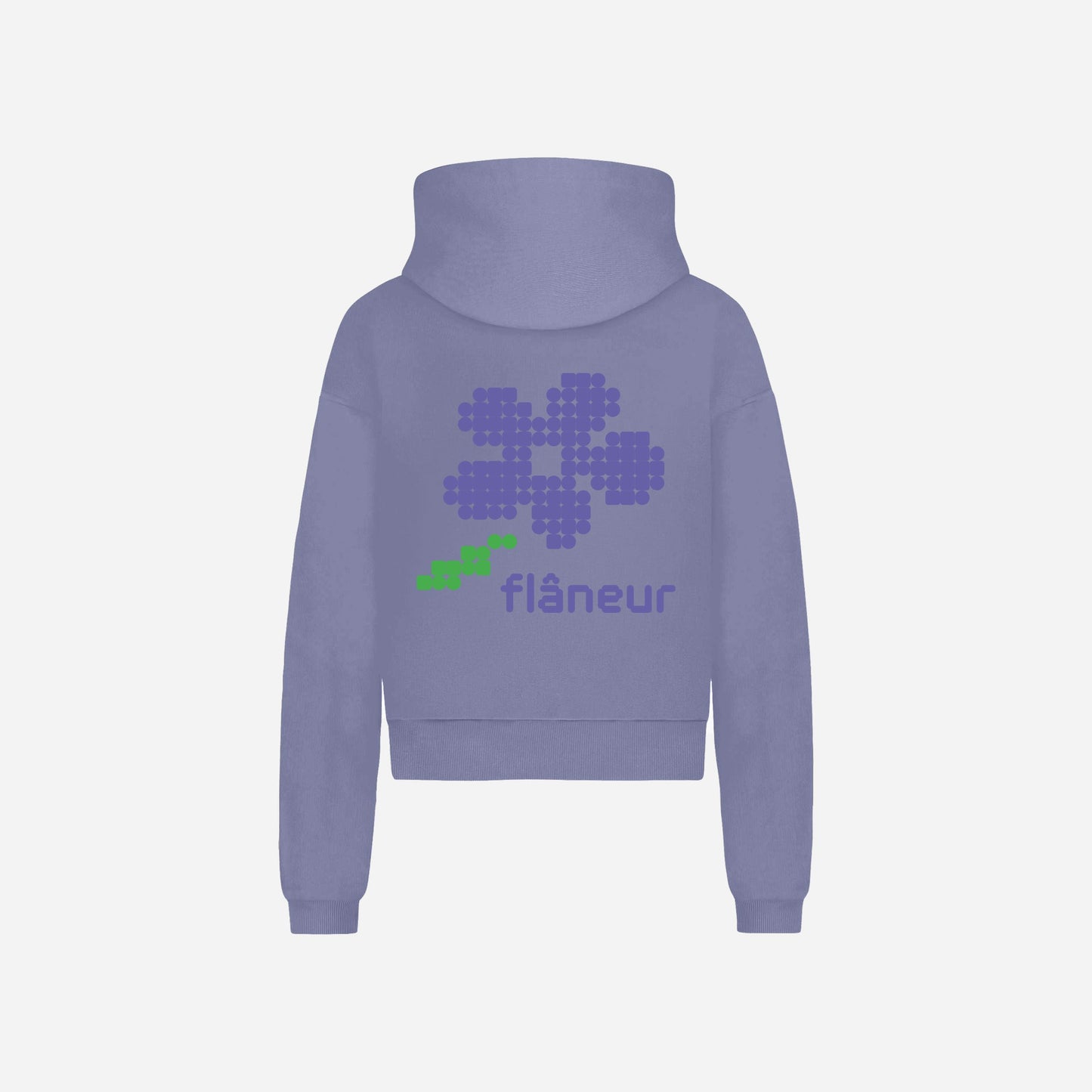 Pixel Flower Zip-Up | Purple