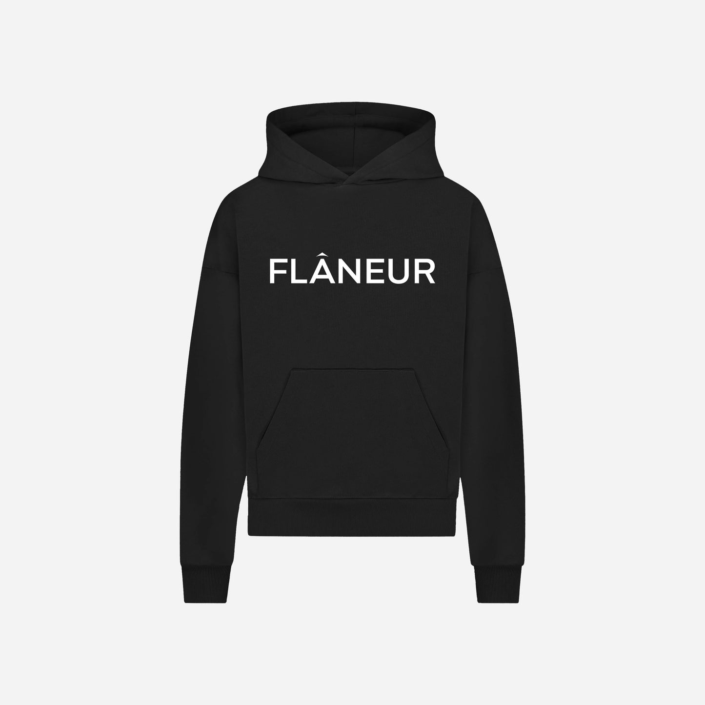 Printed Logo Hoodie Black