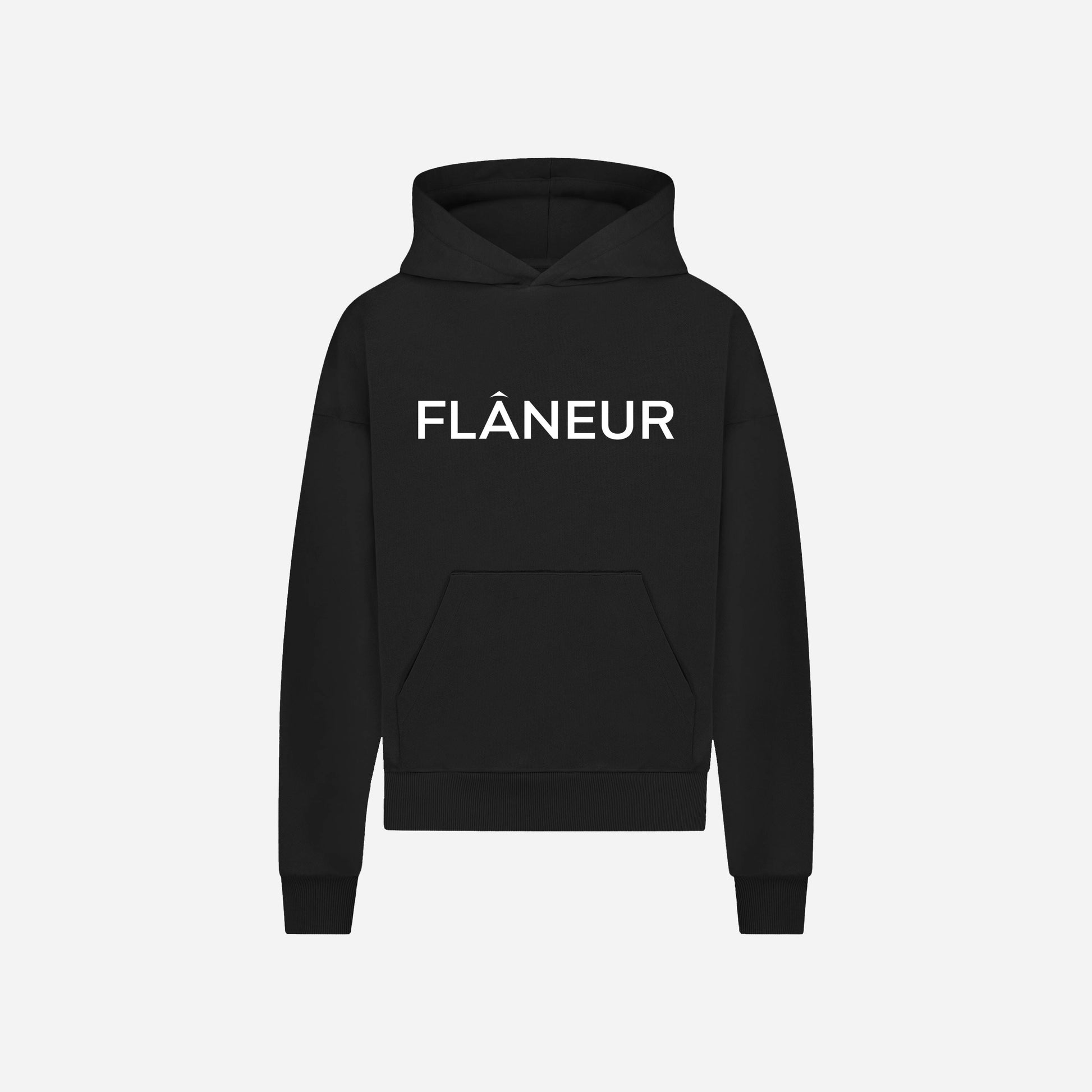 Printed Logo Hoodie Black