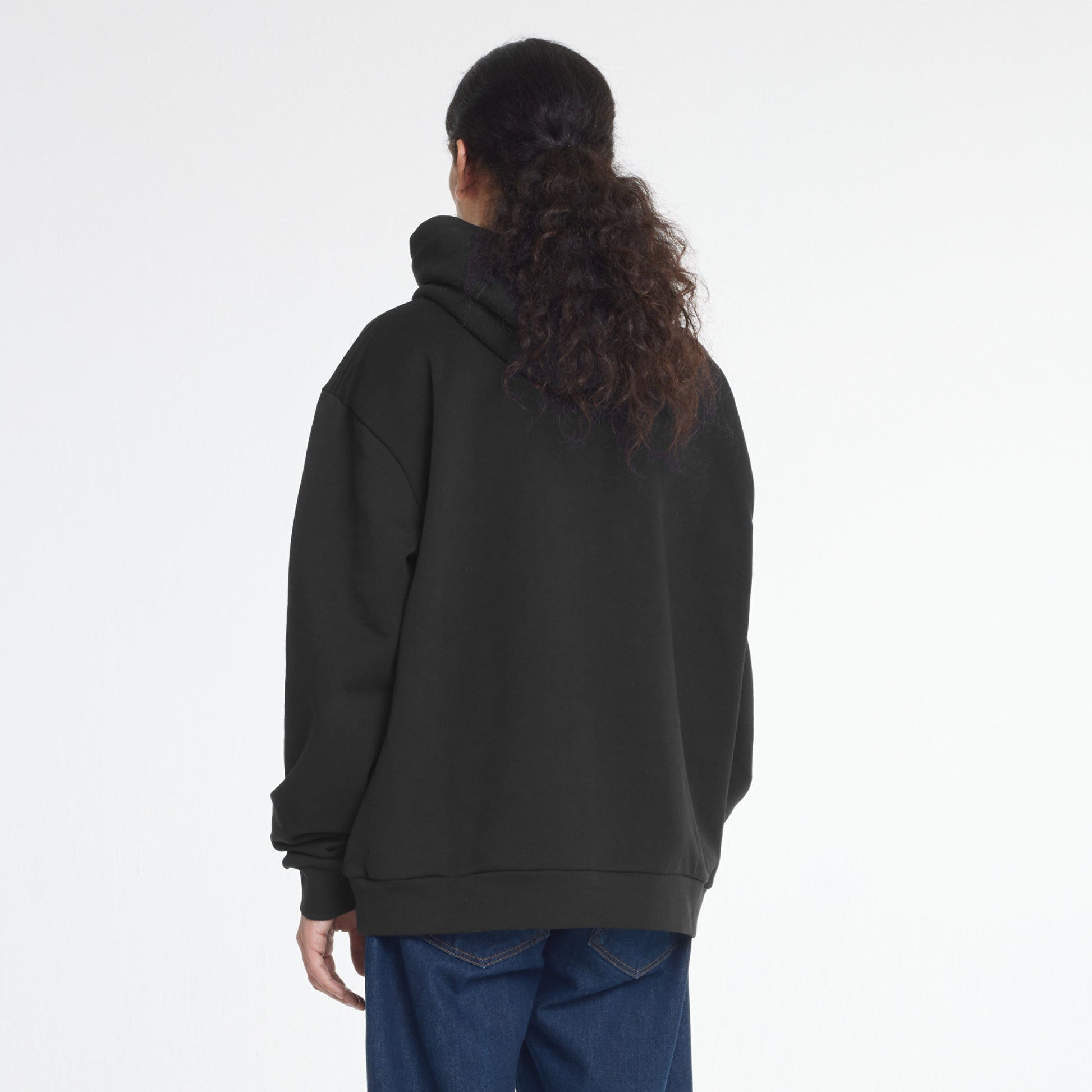 Printed Logo Hoodie | Black