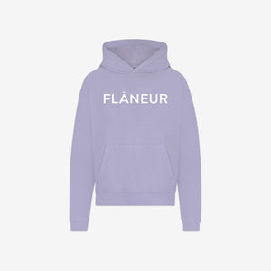 Printed Logo Hoodie | Purple
