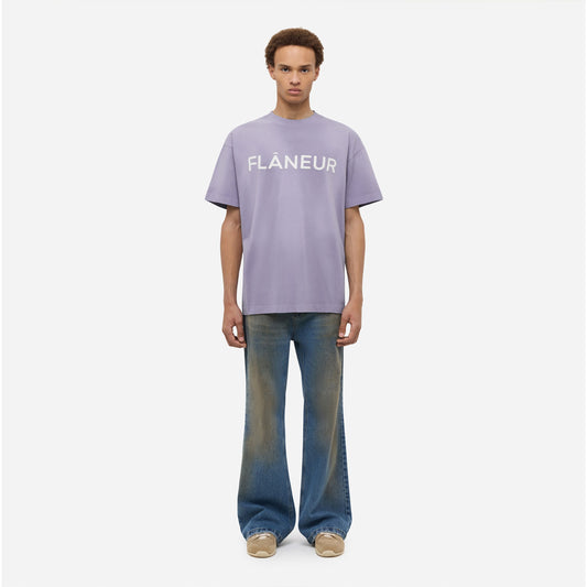Printed Logo T-Shirt | Purple