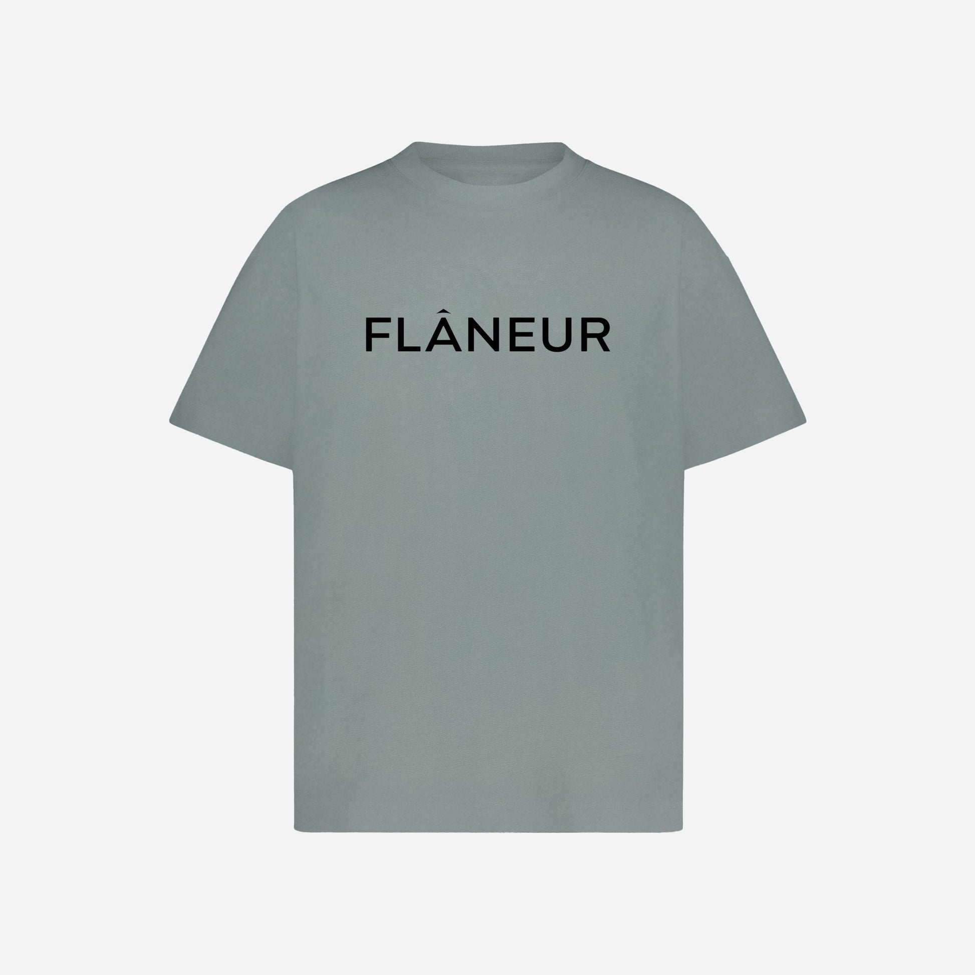 Printed Logo T-Shirt | Steel Green