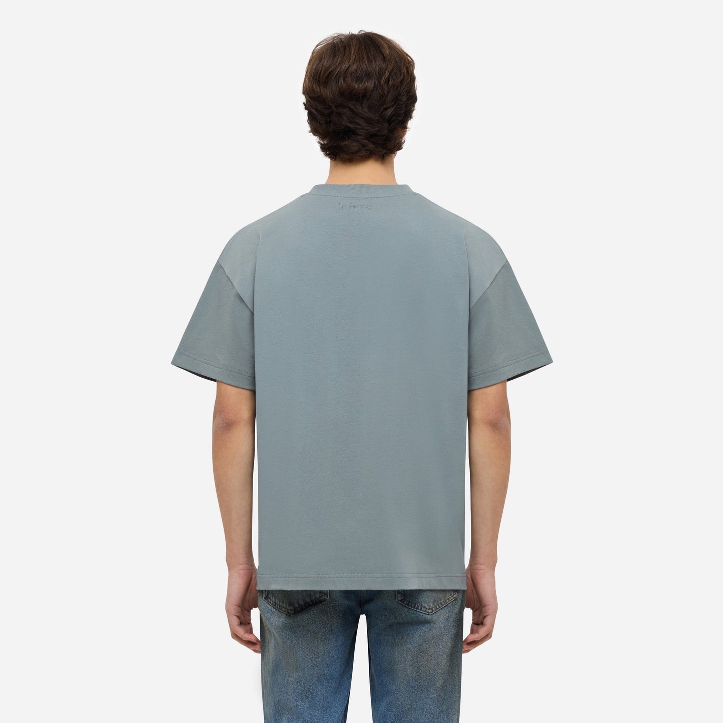 Printed Logo T-Shirt | Steel Green