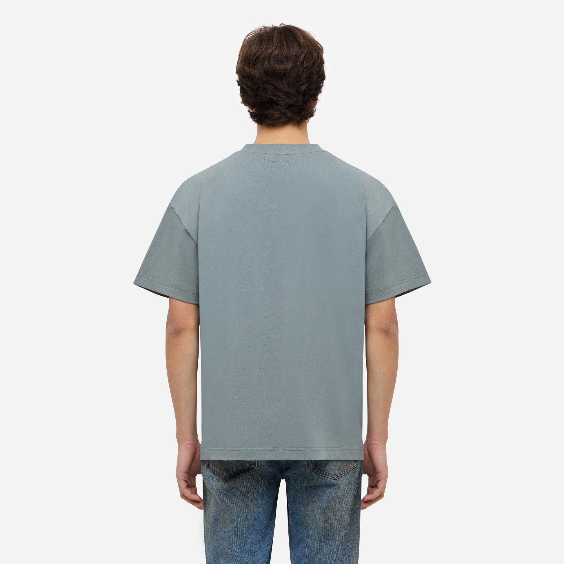 Printed Logo T-Shirt | Steel Green