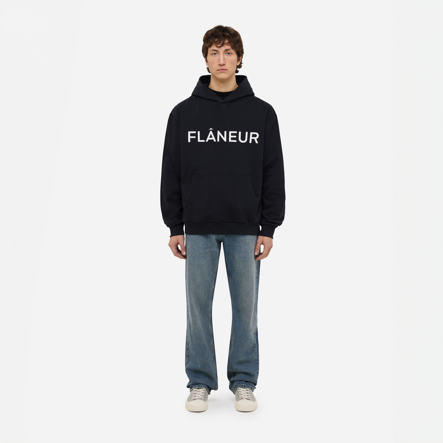 Logo Print Hoodie | Black