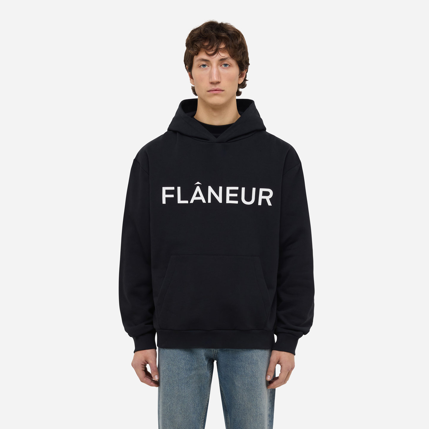 Logo Print Hoodie | Black