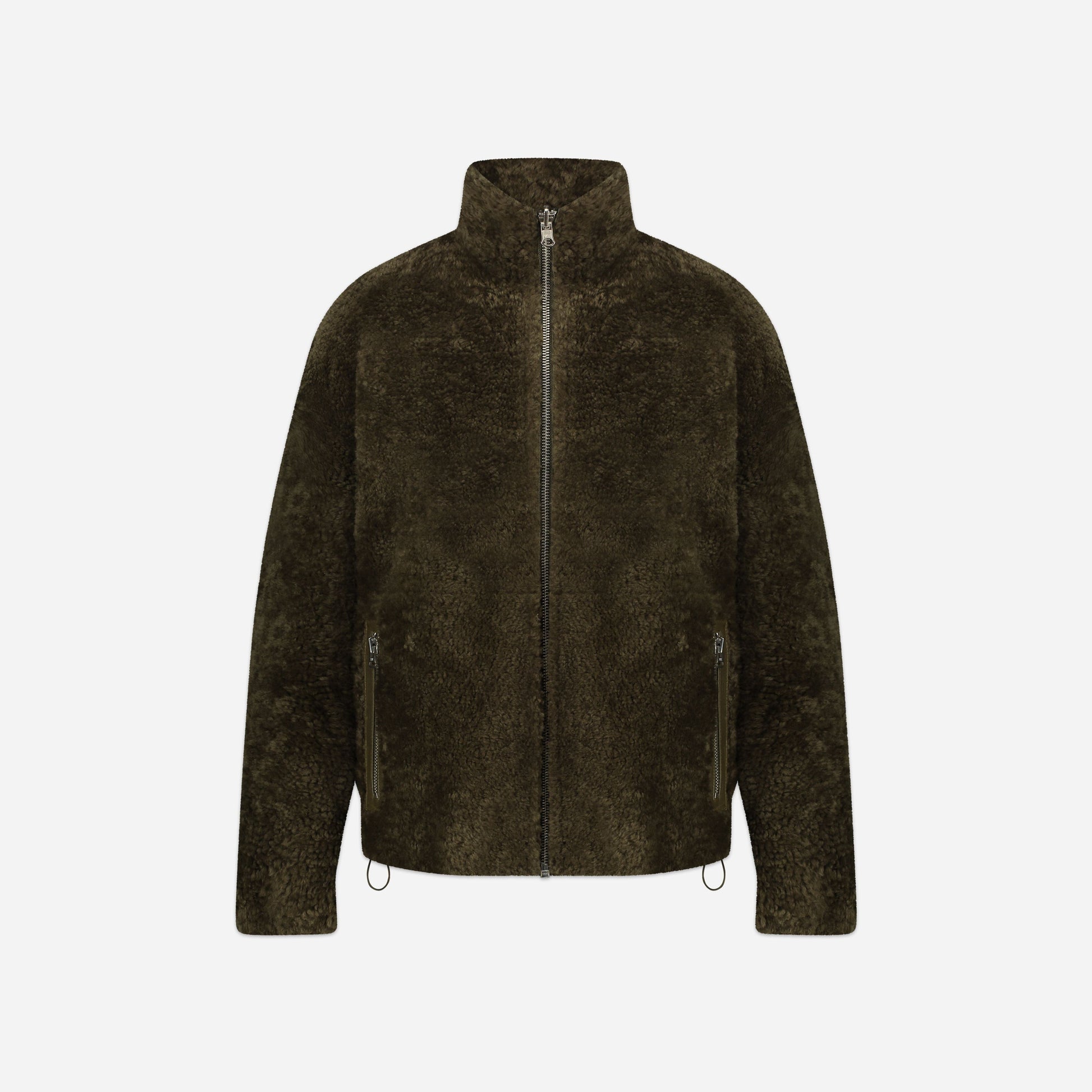 Reversible Shearling Jacket | Green