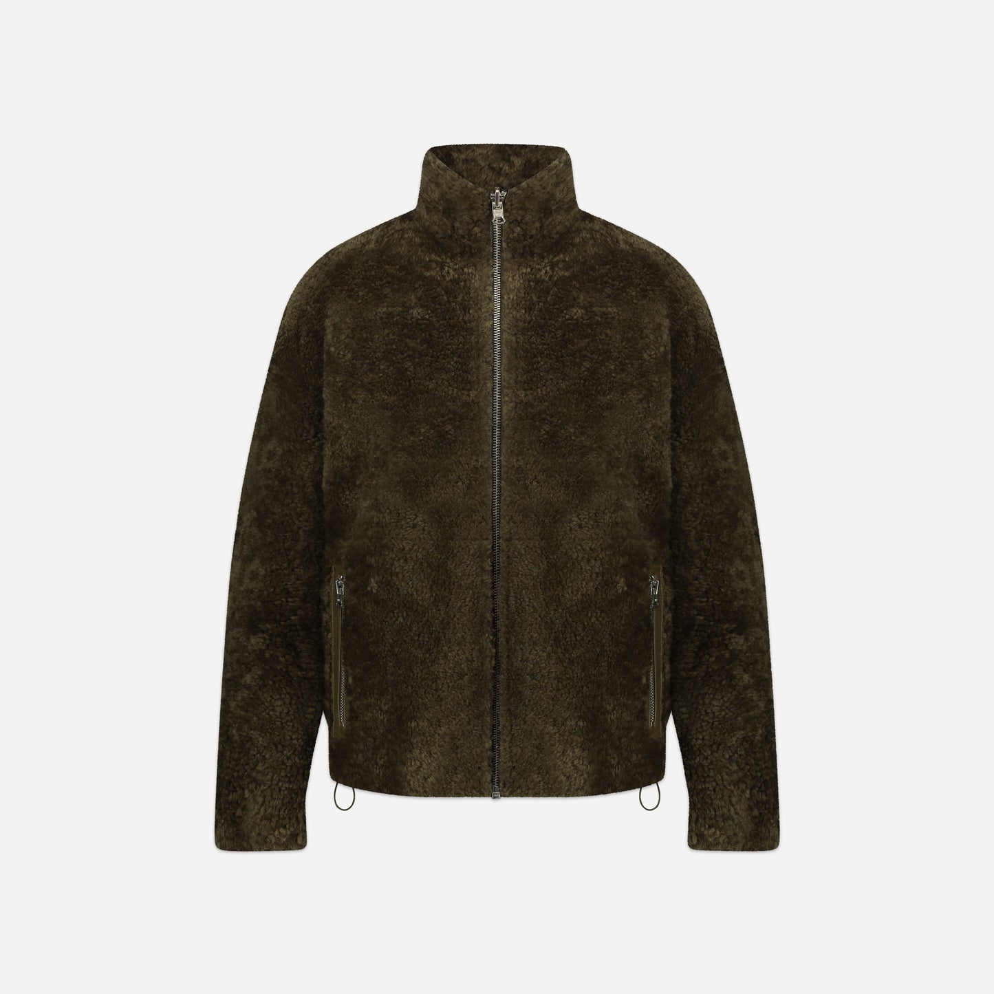 Reversible Shearling Jacket Green