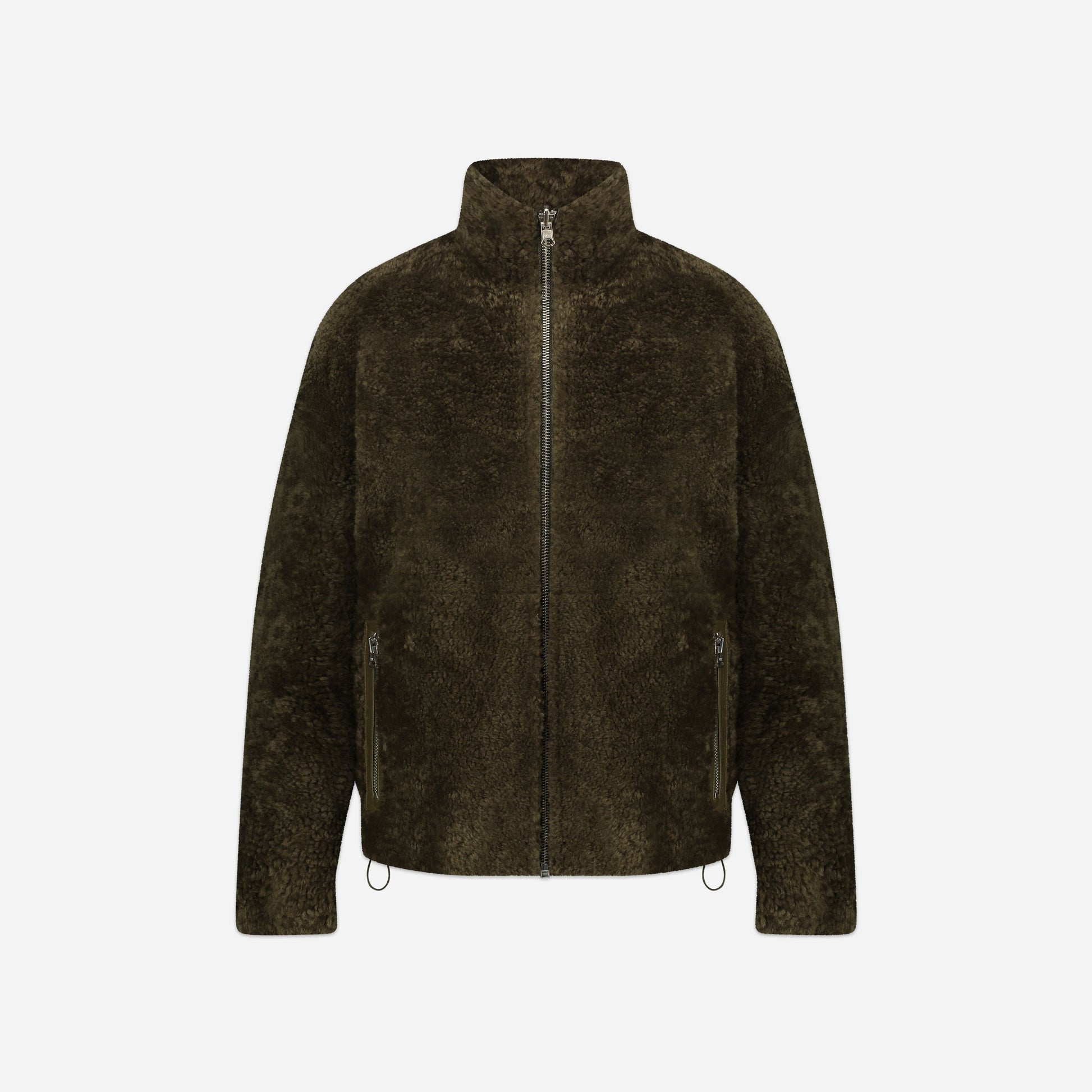 Reversible Shearling Jacket Green