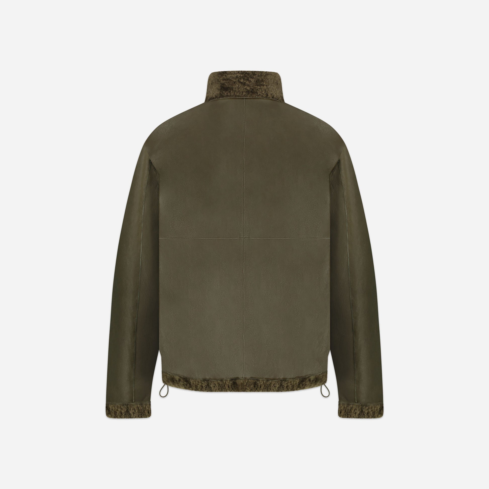 Reversible Shearling Jacket | Green