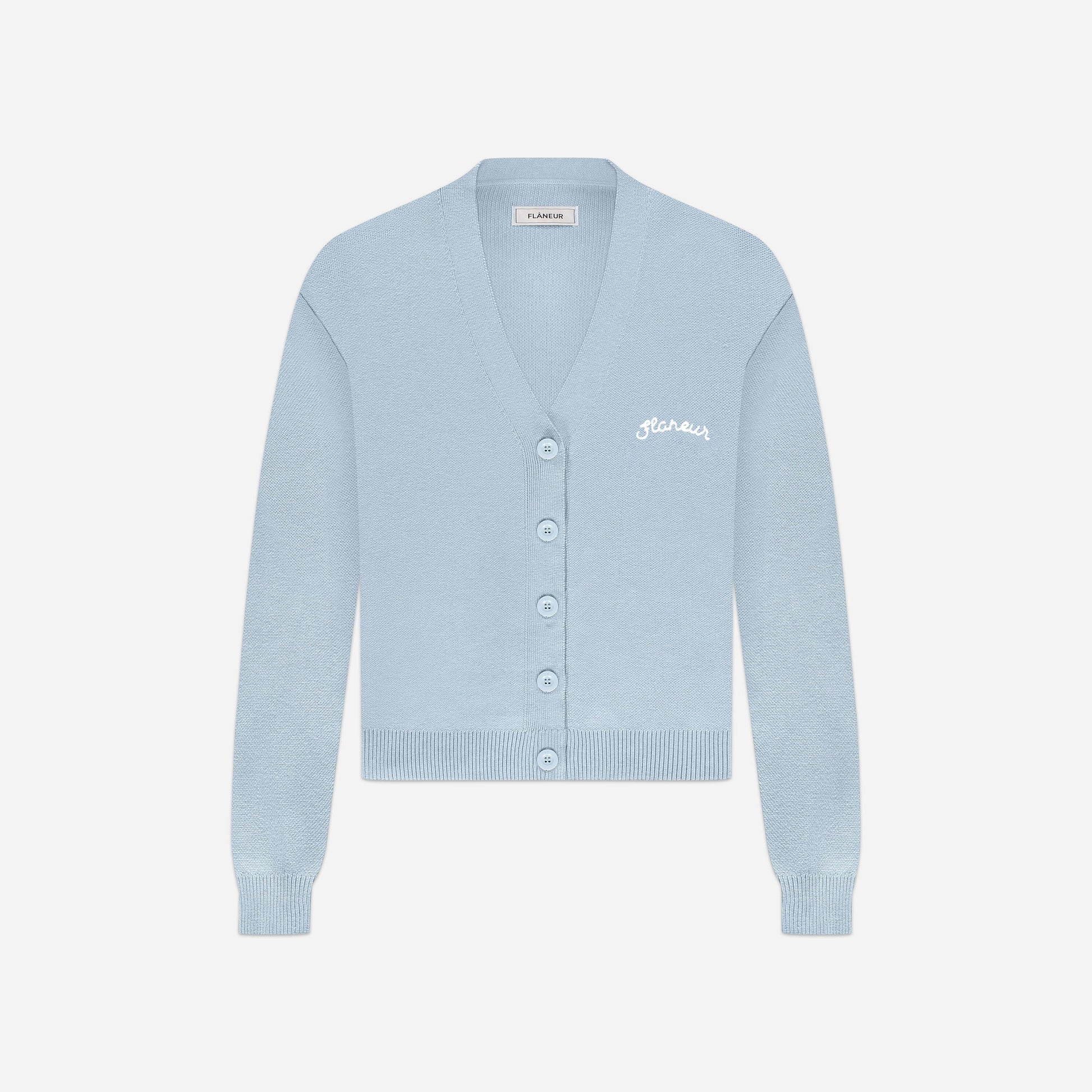 Signature Cardigan Light Blue