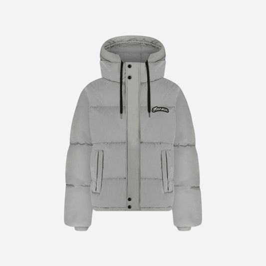 Signature Puffer Jacket Grey