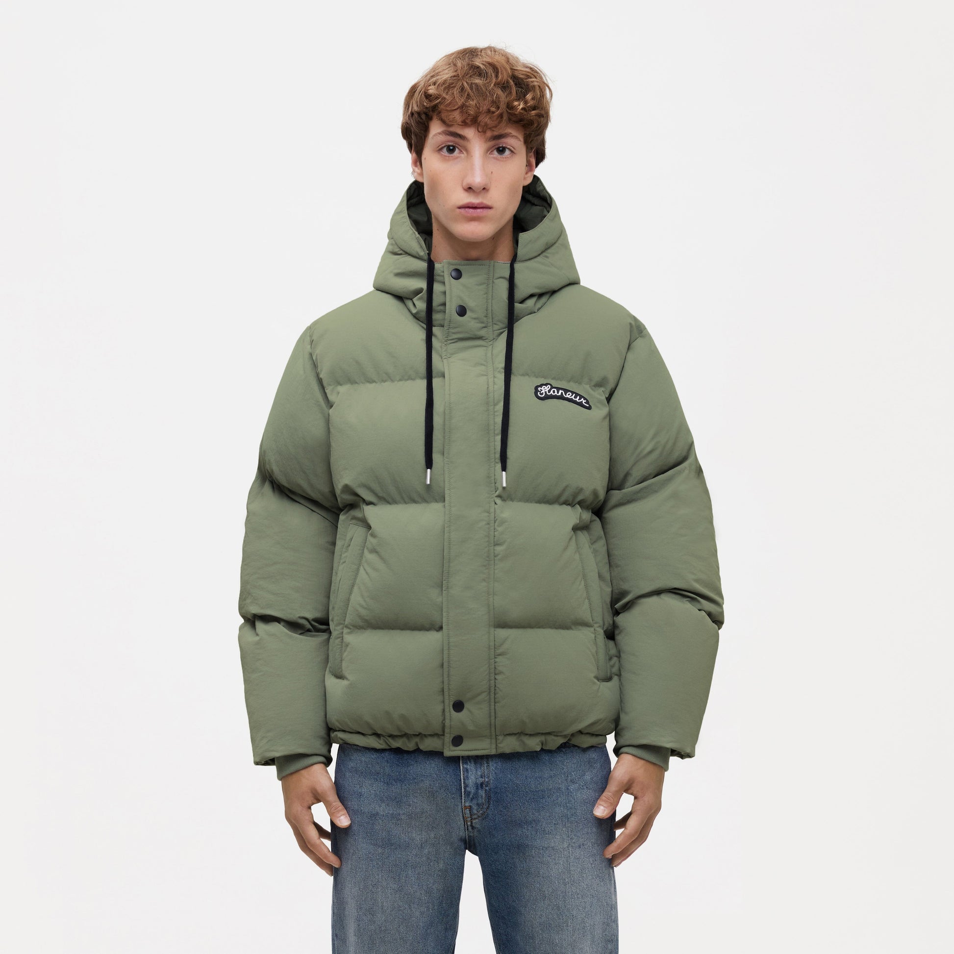 Signature Puffer Jacket Khaki