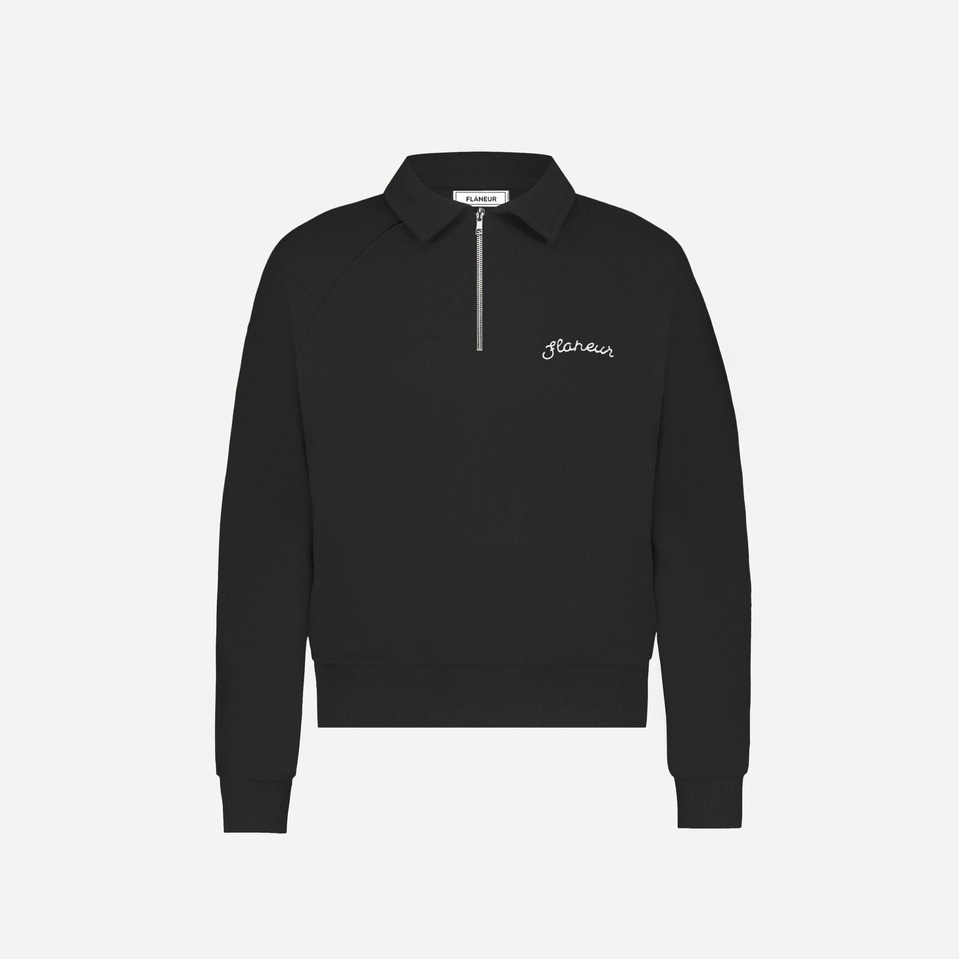 Signature Raglan Half Zip | Black