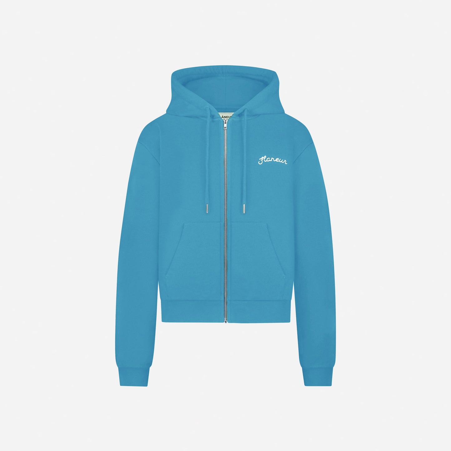 Signature Zip-Up Hoodie Cobalt