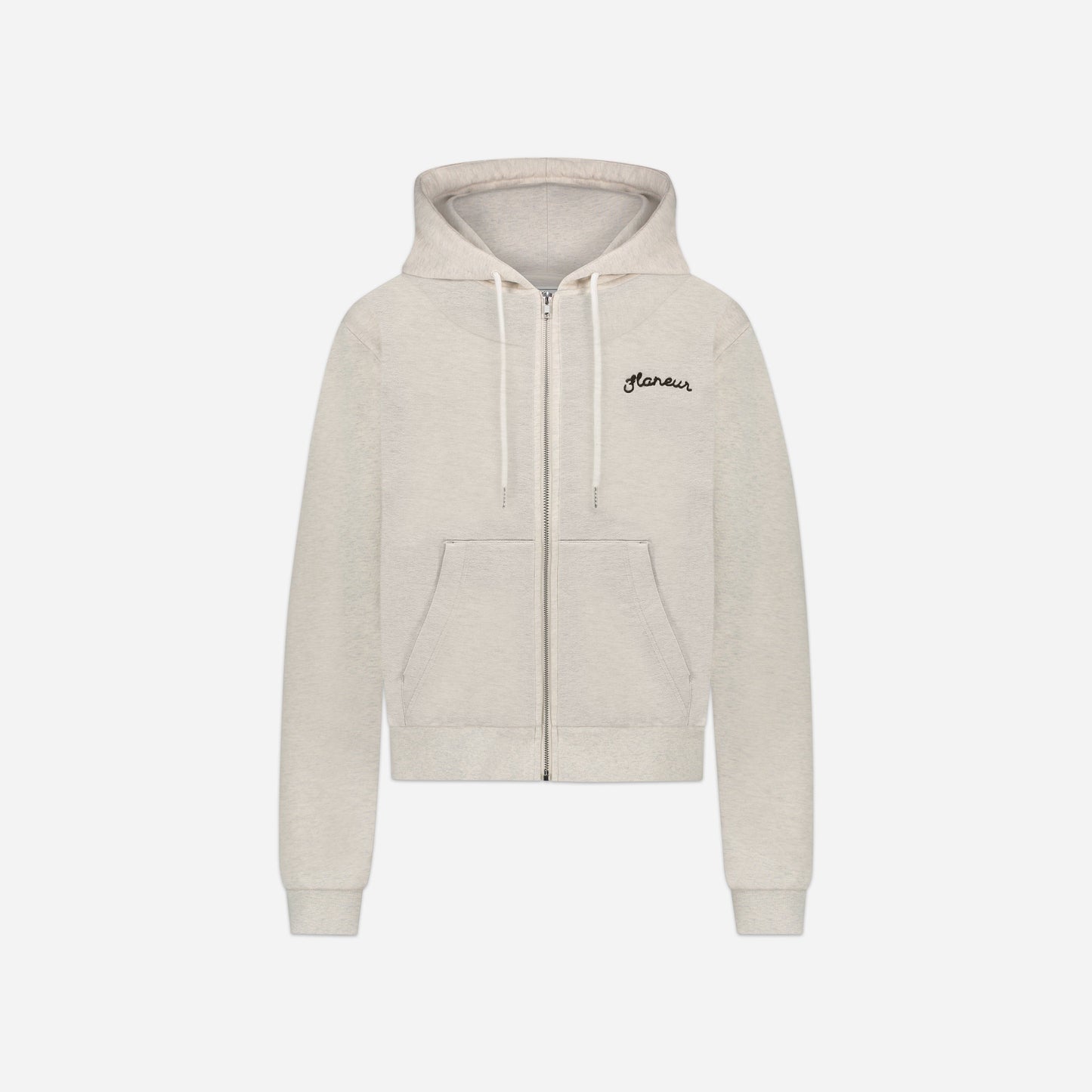 Signature Zip-Up Hoodie Heather Cool Grey