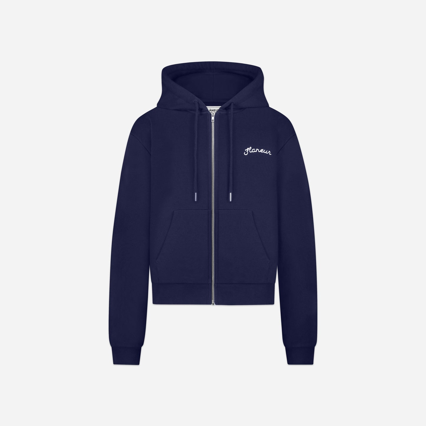 Signature Zip-Up Hoodie Navy