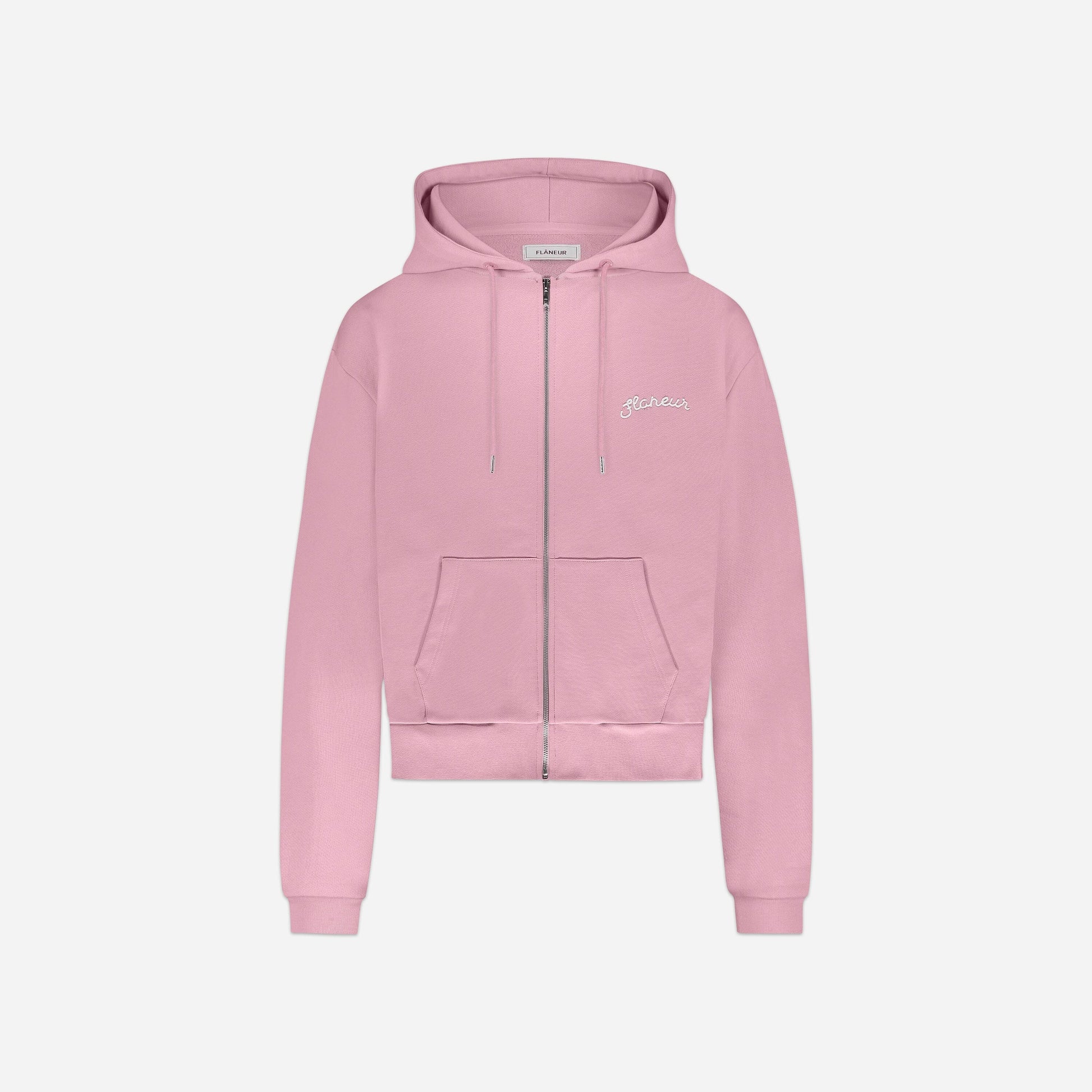 Signature Zip-Up Hoodie Pink