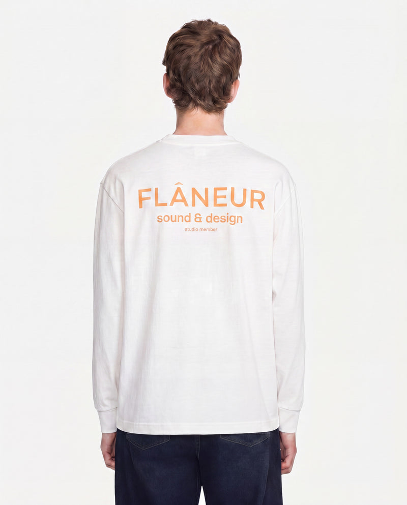Sound & Design Long Sleeve | White/Orange