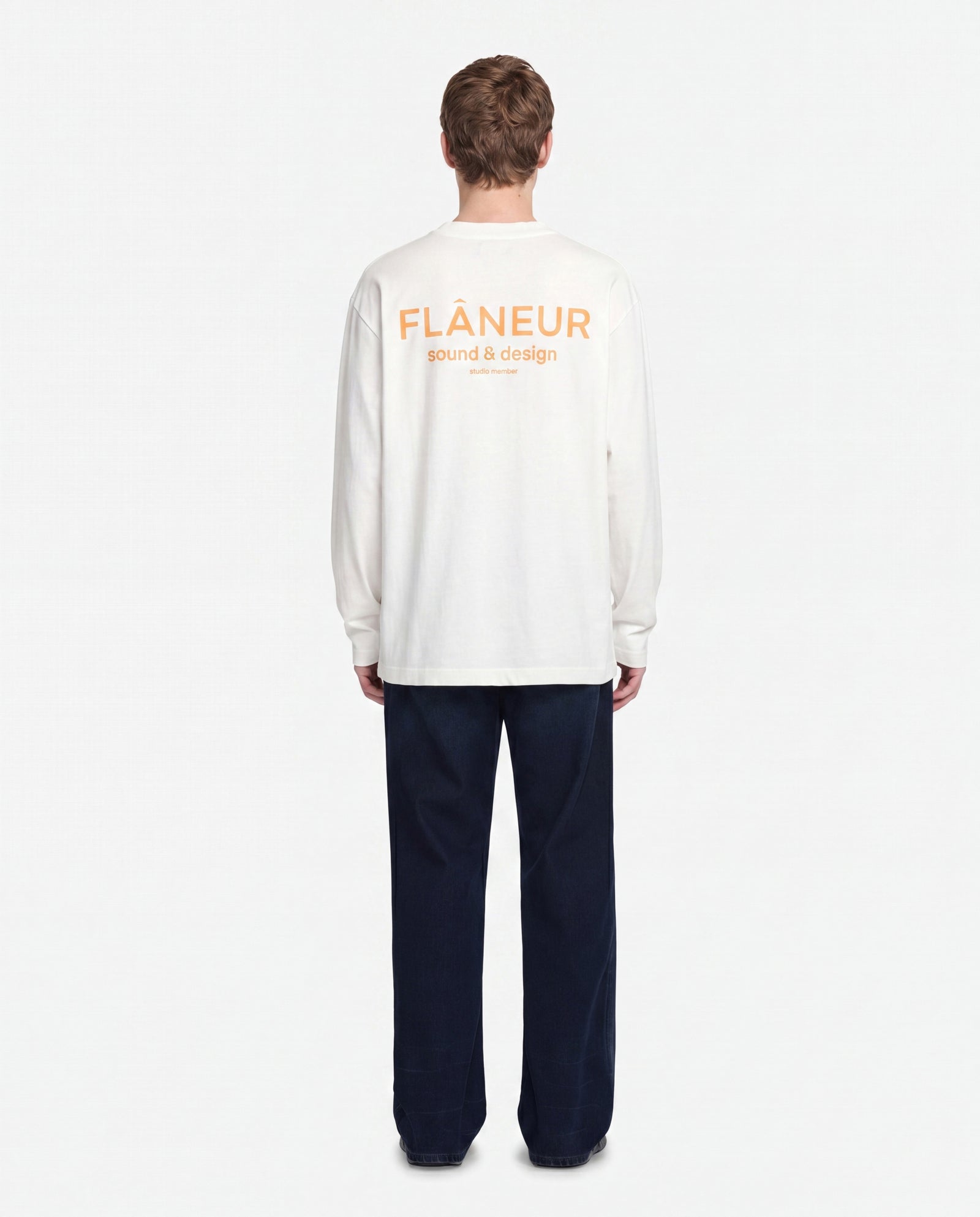 Sound & Design Long Sleeve | White/Orange