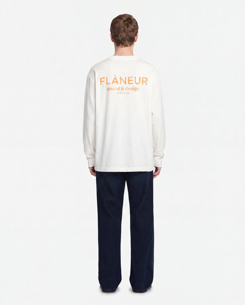 Sound & Design Long Sleeve | White/Orange