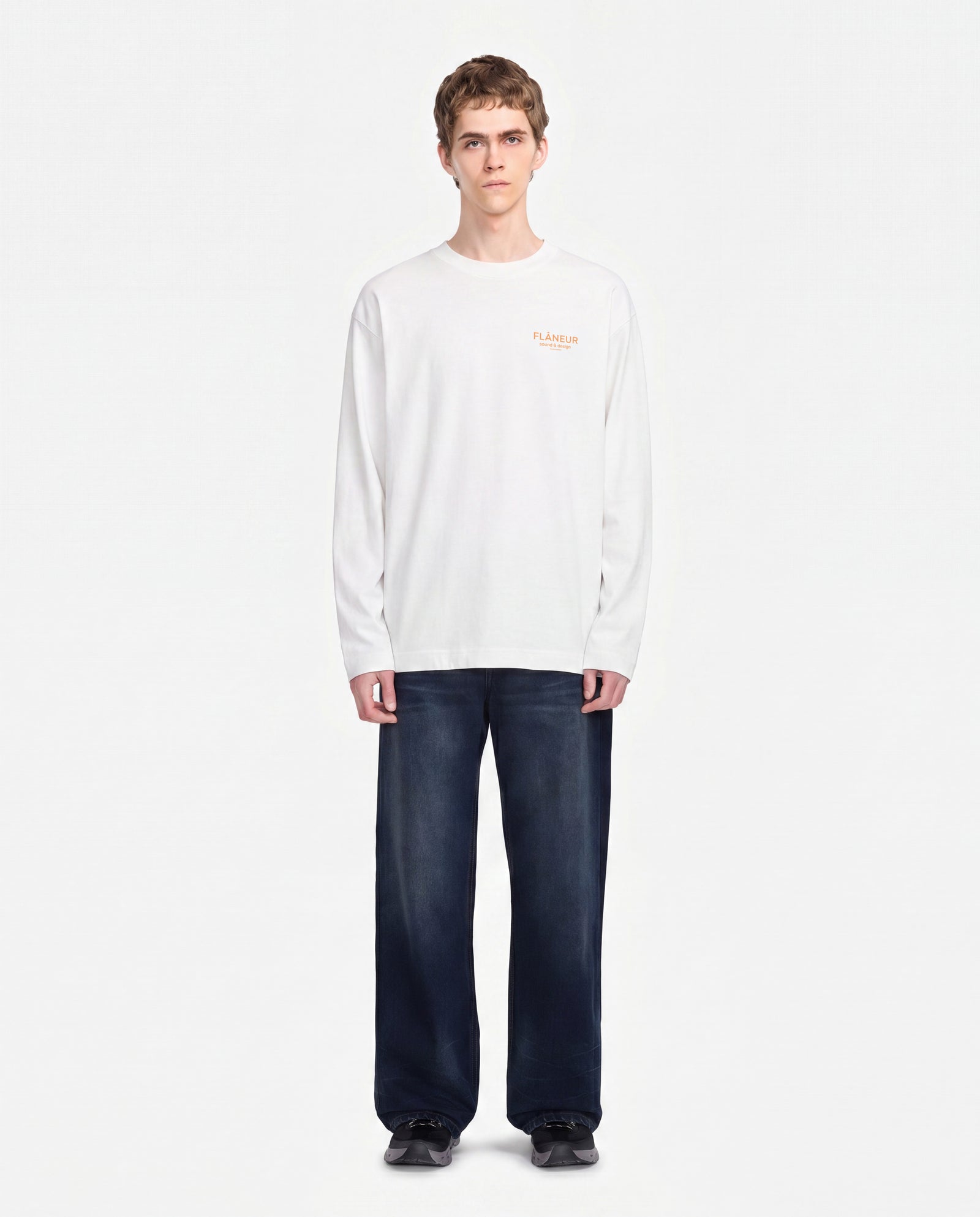Sound & Design Long Sleeve | White/Orange