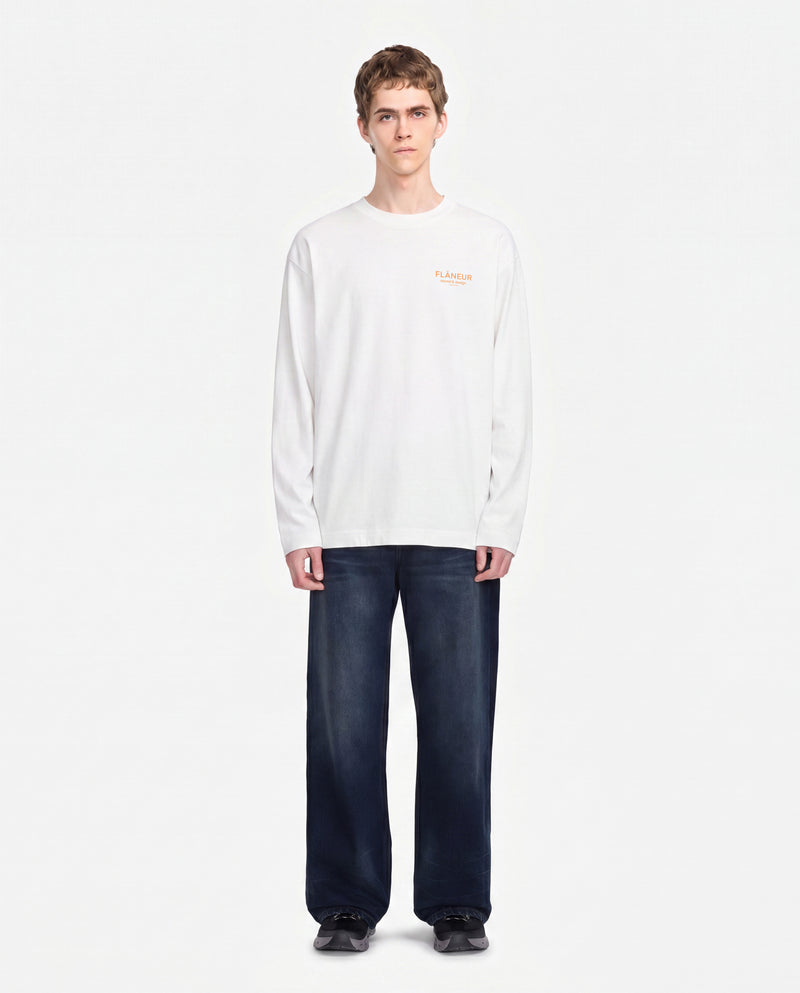 Sound & Design Long Sleeve | White/Orange