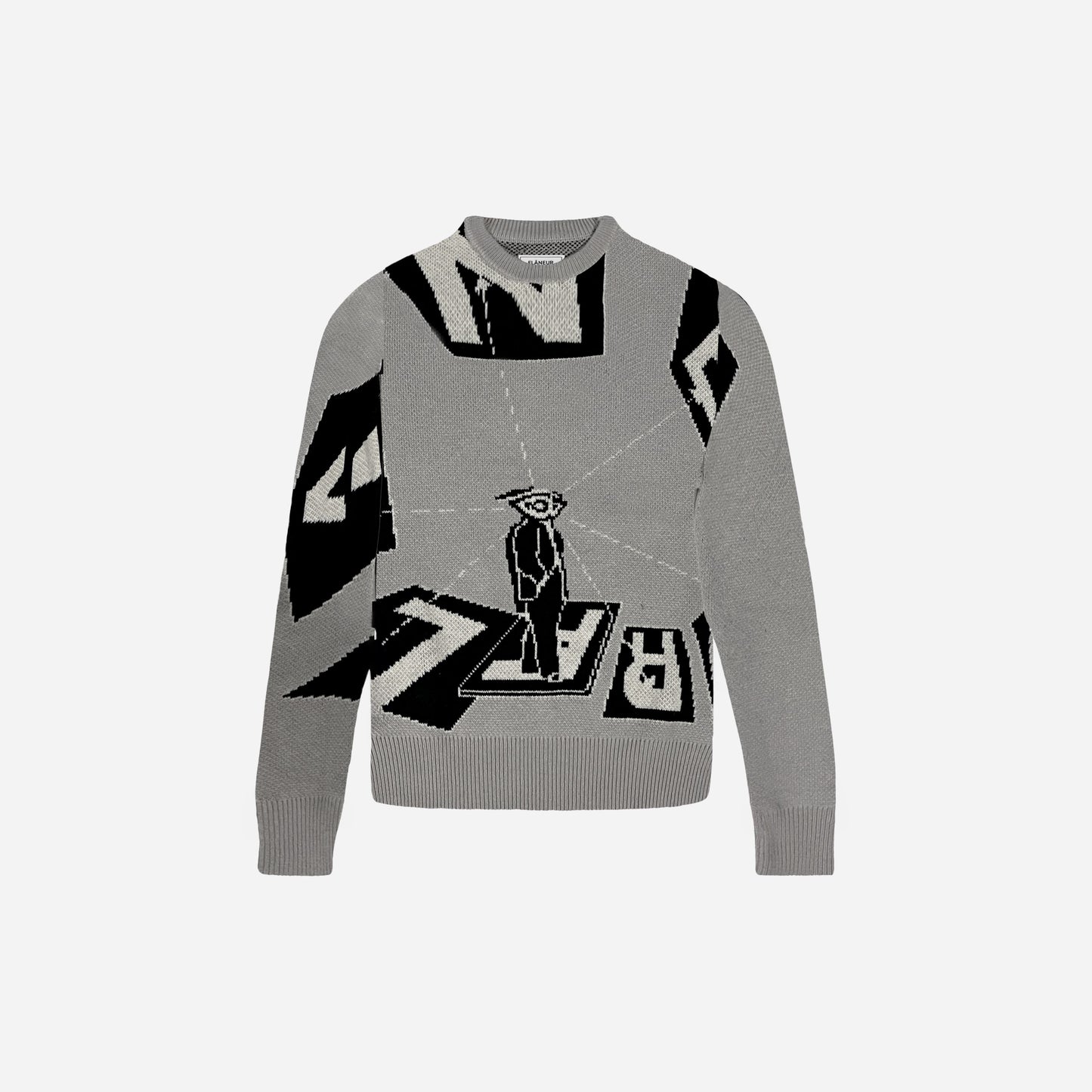 Spectator Jacquard Sweater | Grey