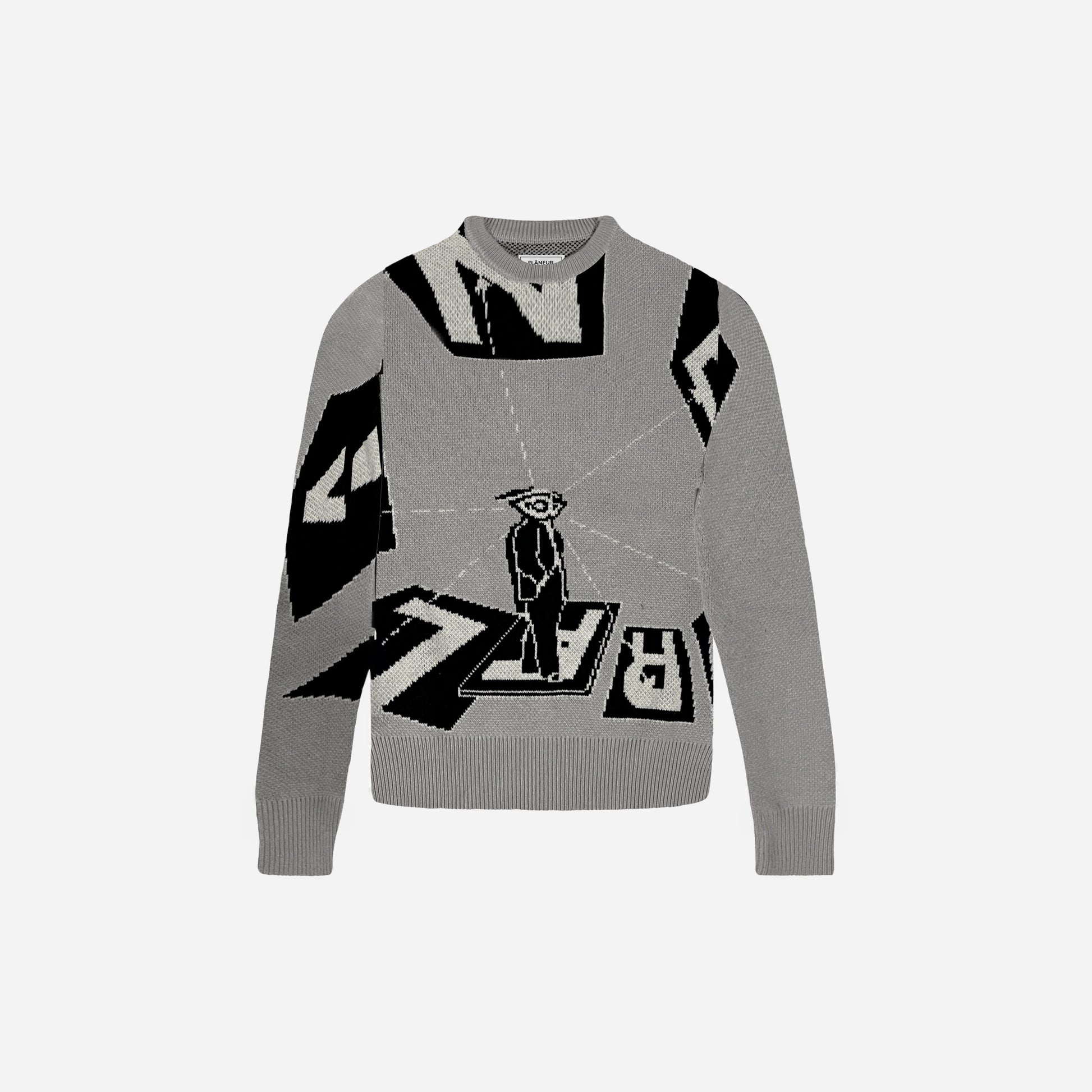 Spectator Jacquard Sweater | Grey