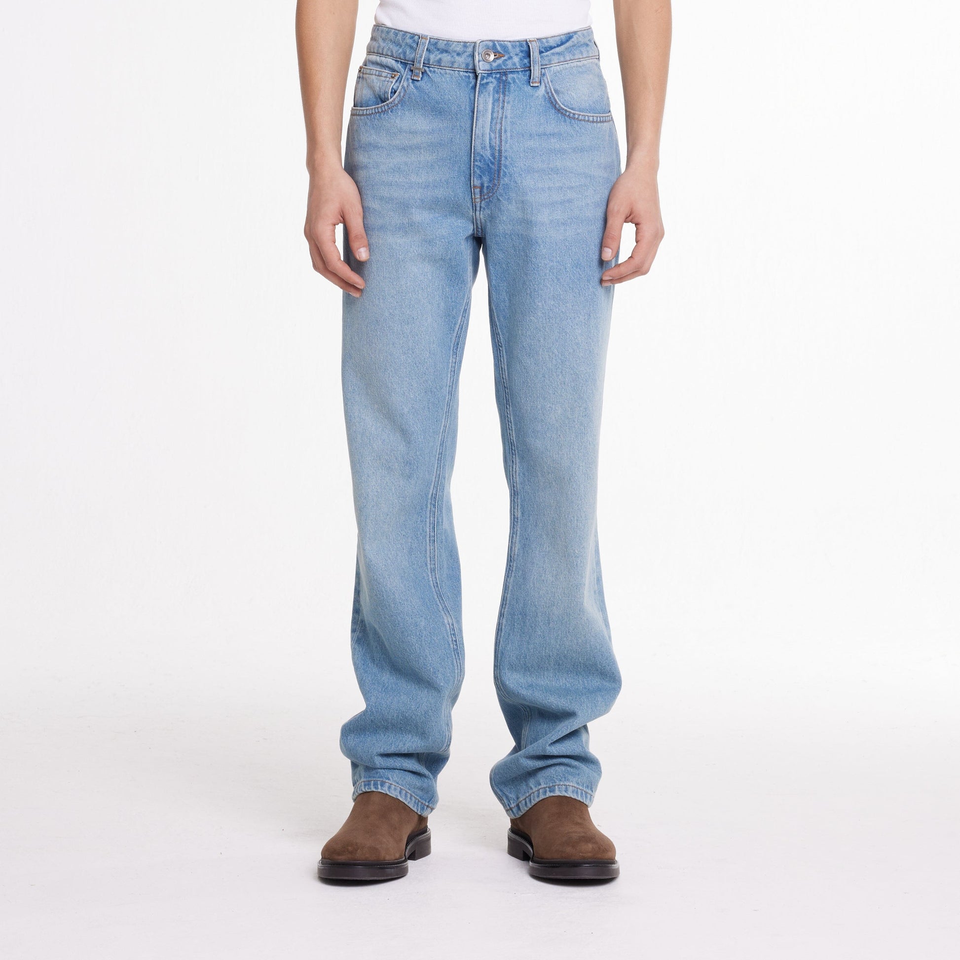 Straight Jeans Blue Denim