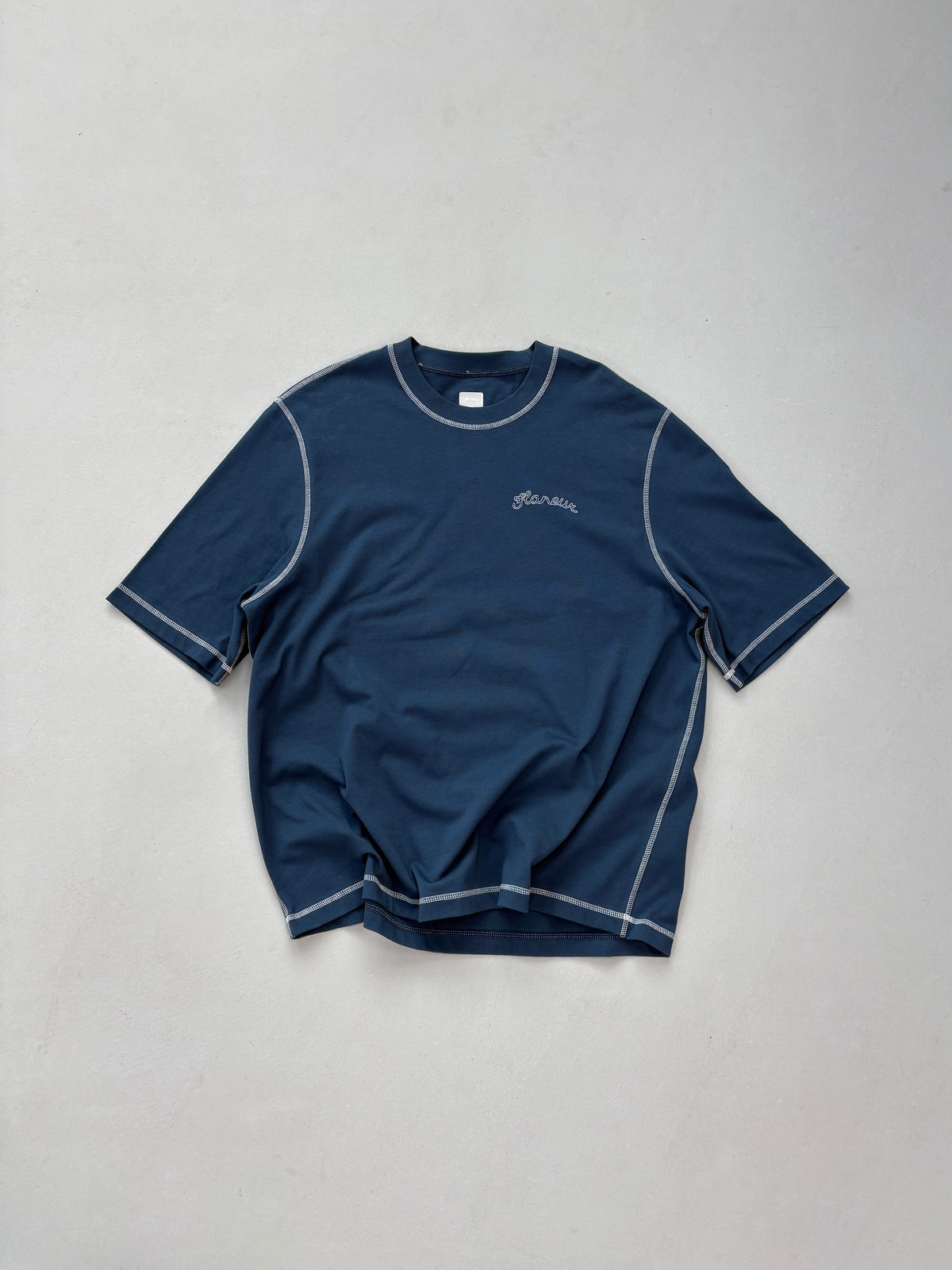 Signature Outline T-Shirt | Navy