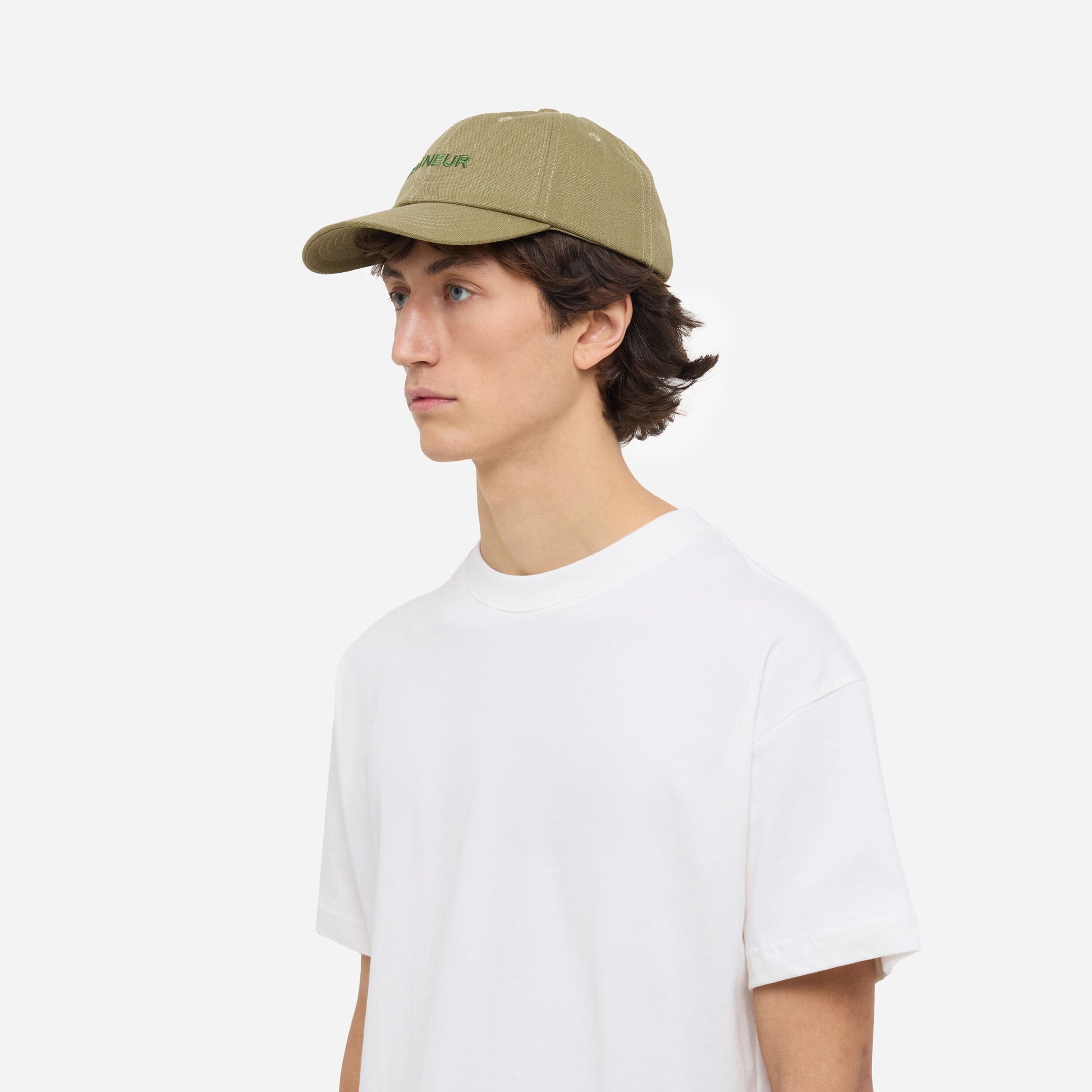 Tonal Logo Cap | Army Green