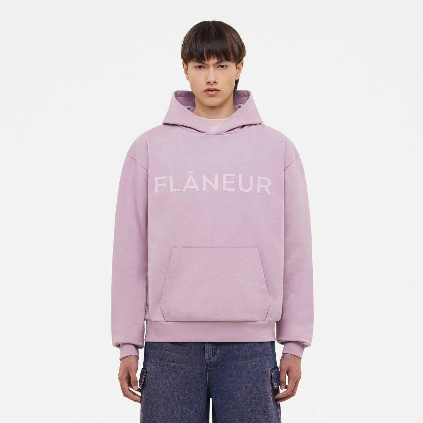 Tonal Logo Hoodie Mauve