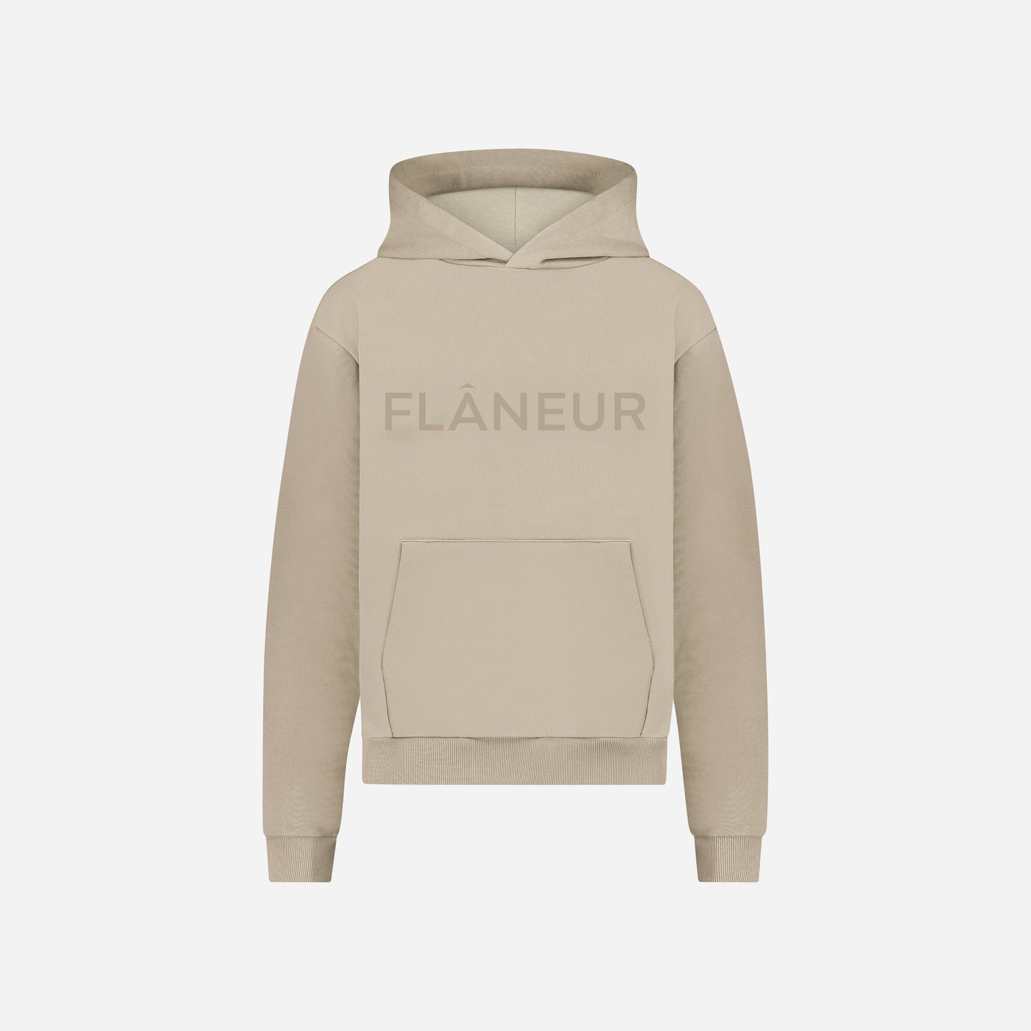 Tonal Logo Hoodie Sand