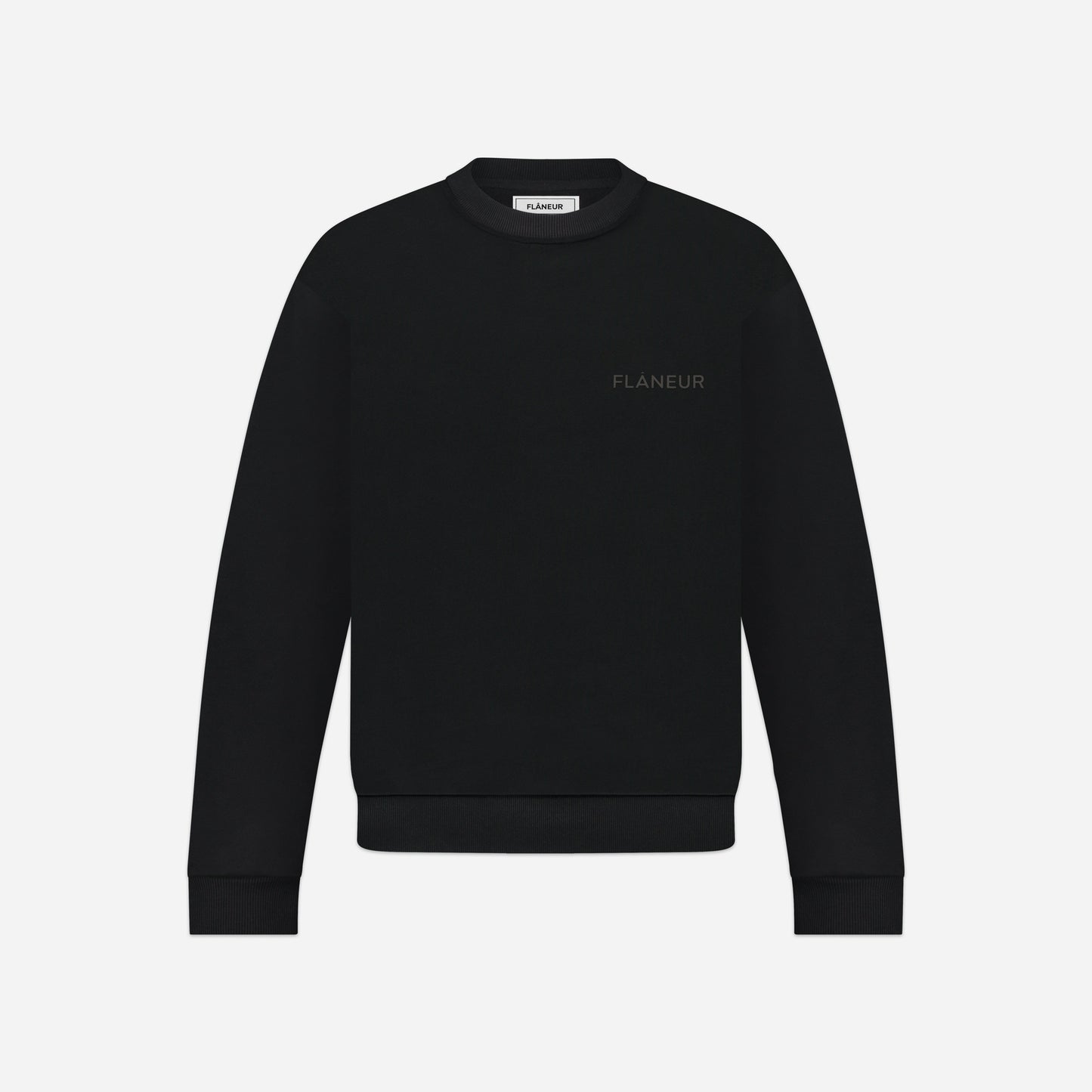 Tonal Logo Sweater Black