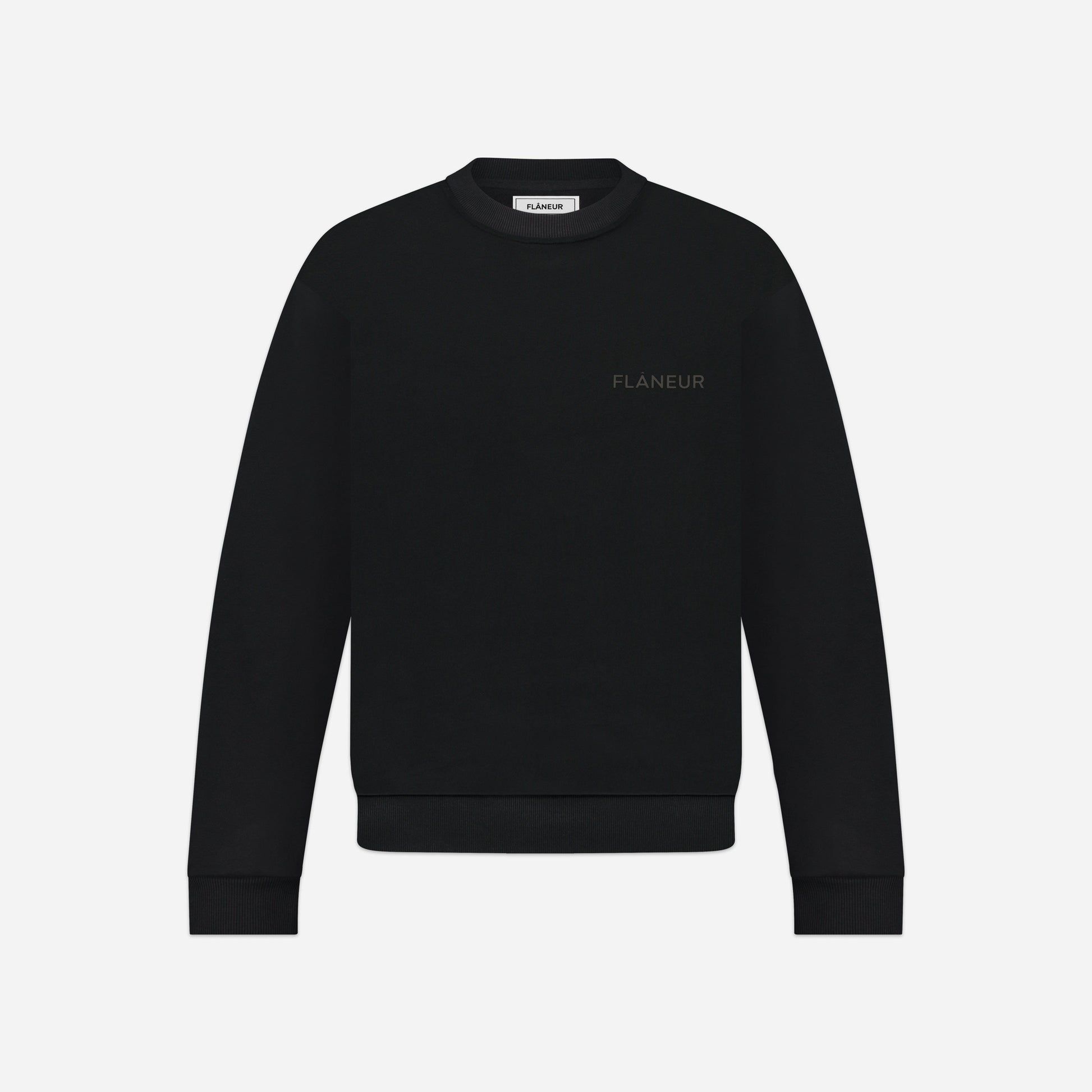 Tonal Logo Sweater Black